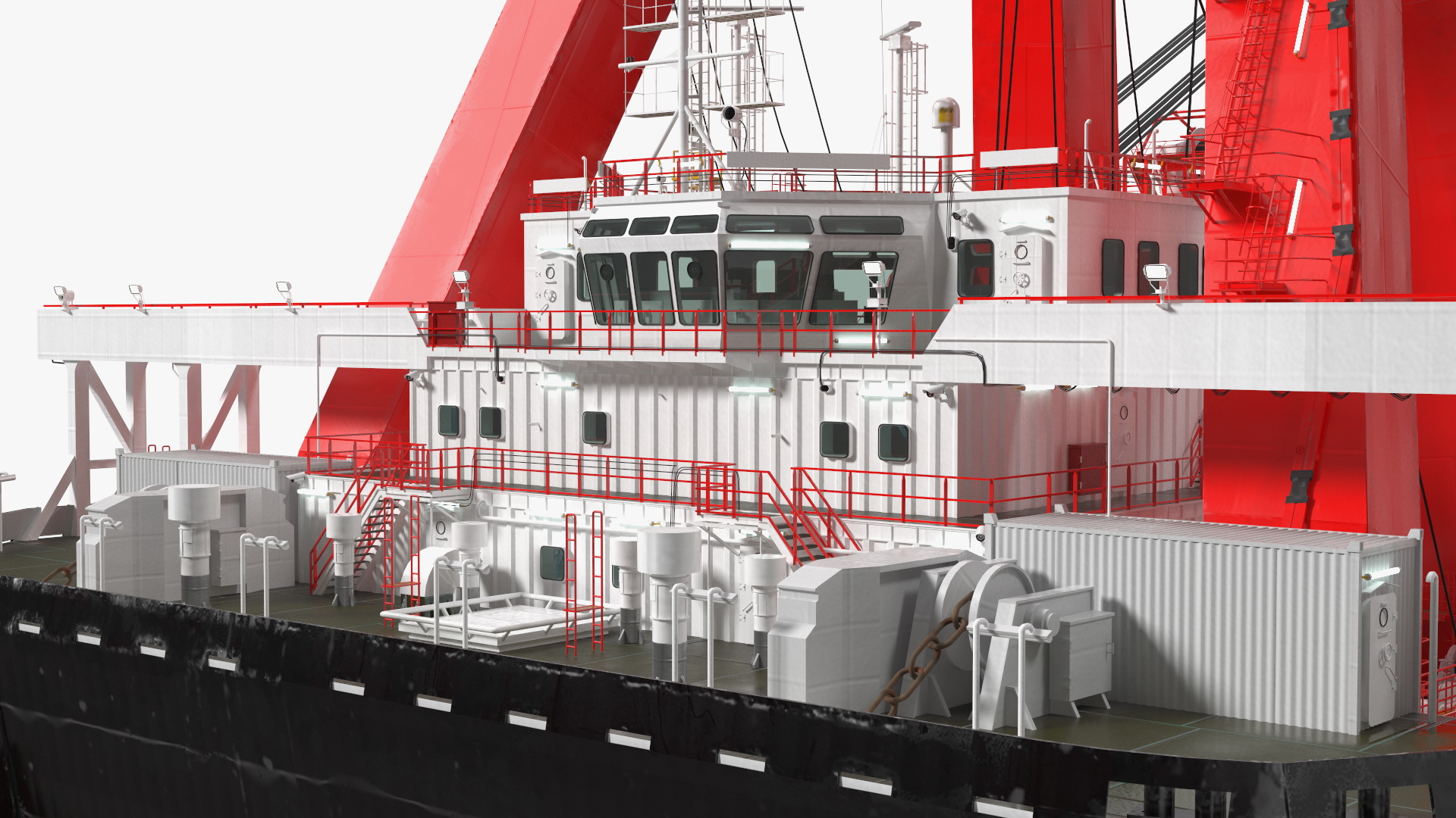 3D Floating Vessel Crane