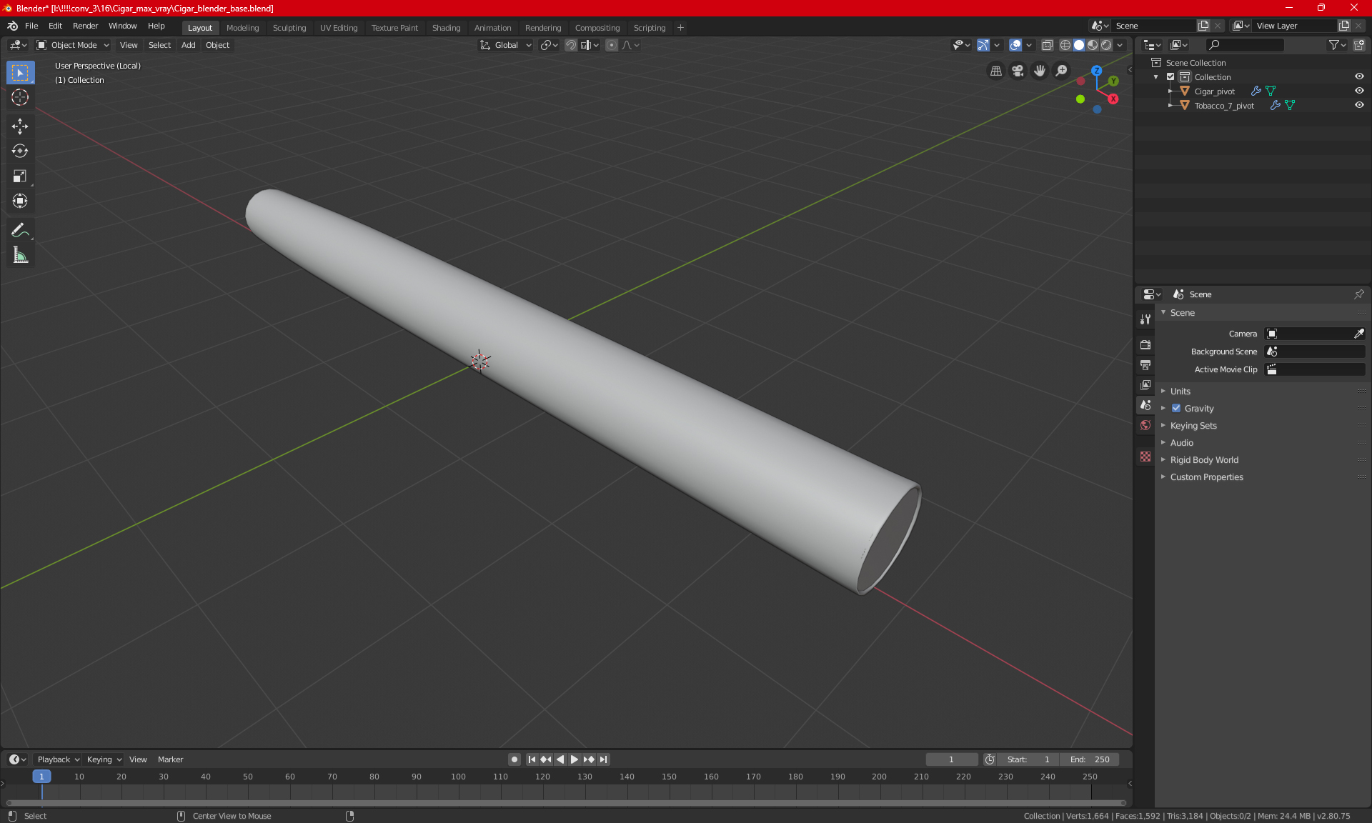 Cigar 3D model