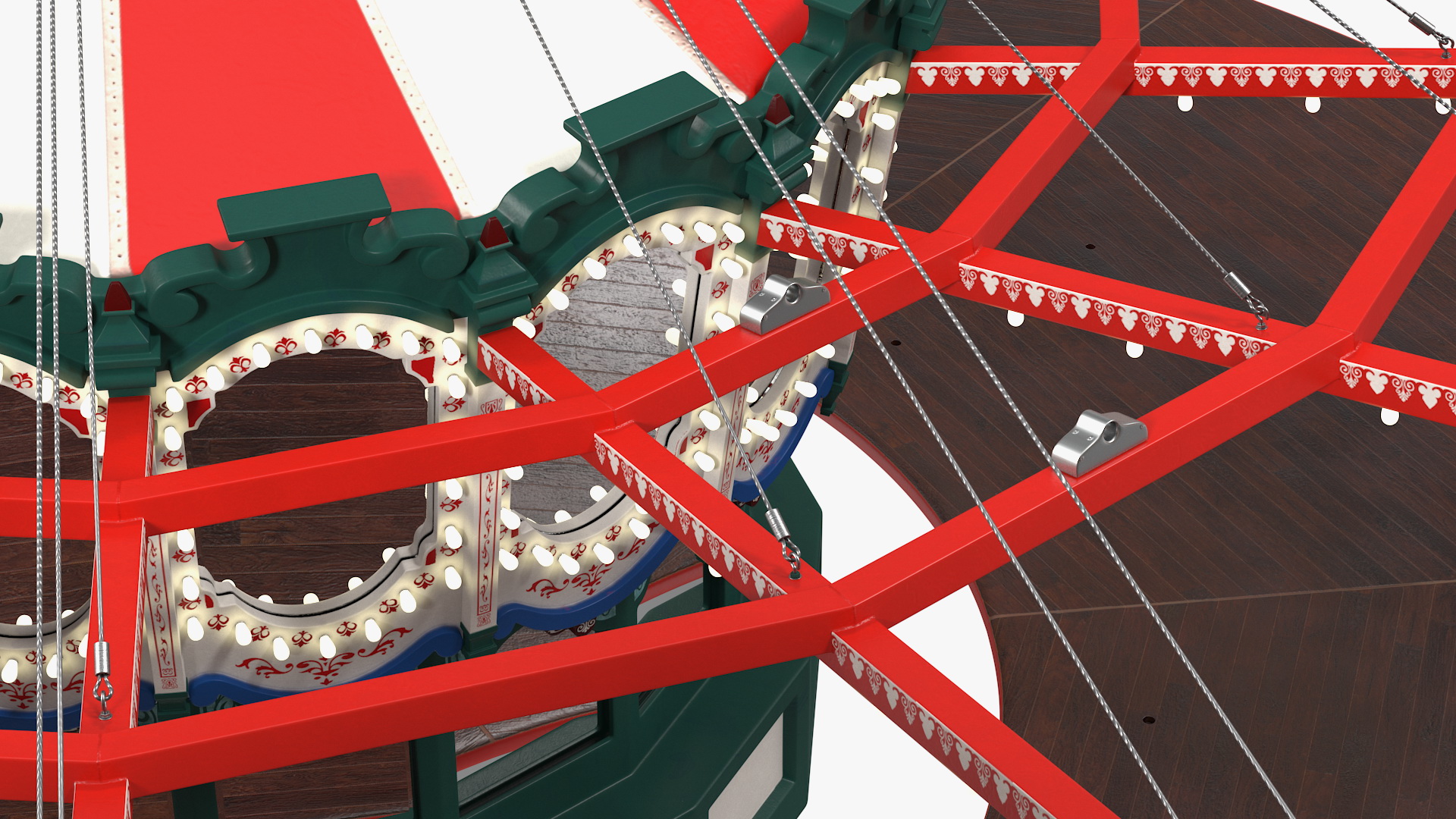 3D Empty Carousel Rigged