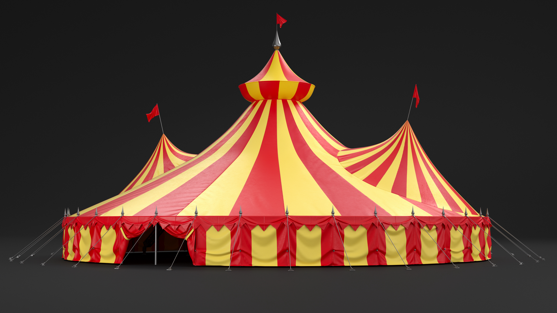 3D Big Round Circus Tent