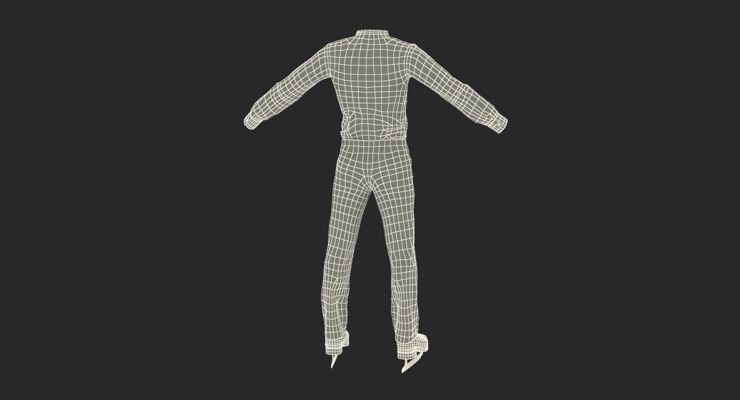 3D Male Figure Skater Costume