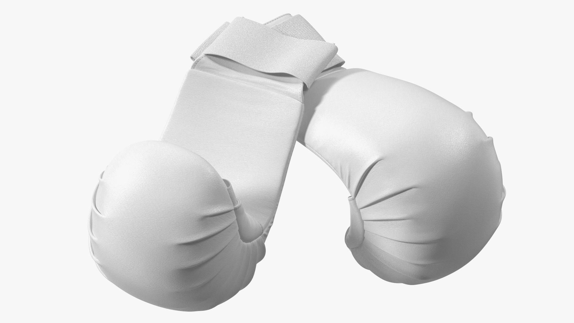 Sports Karate Gloves Lying White 3D