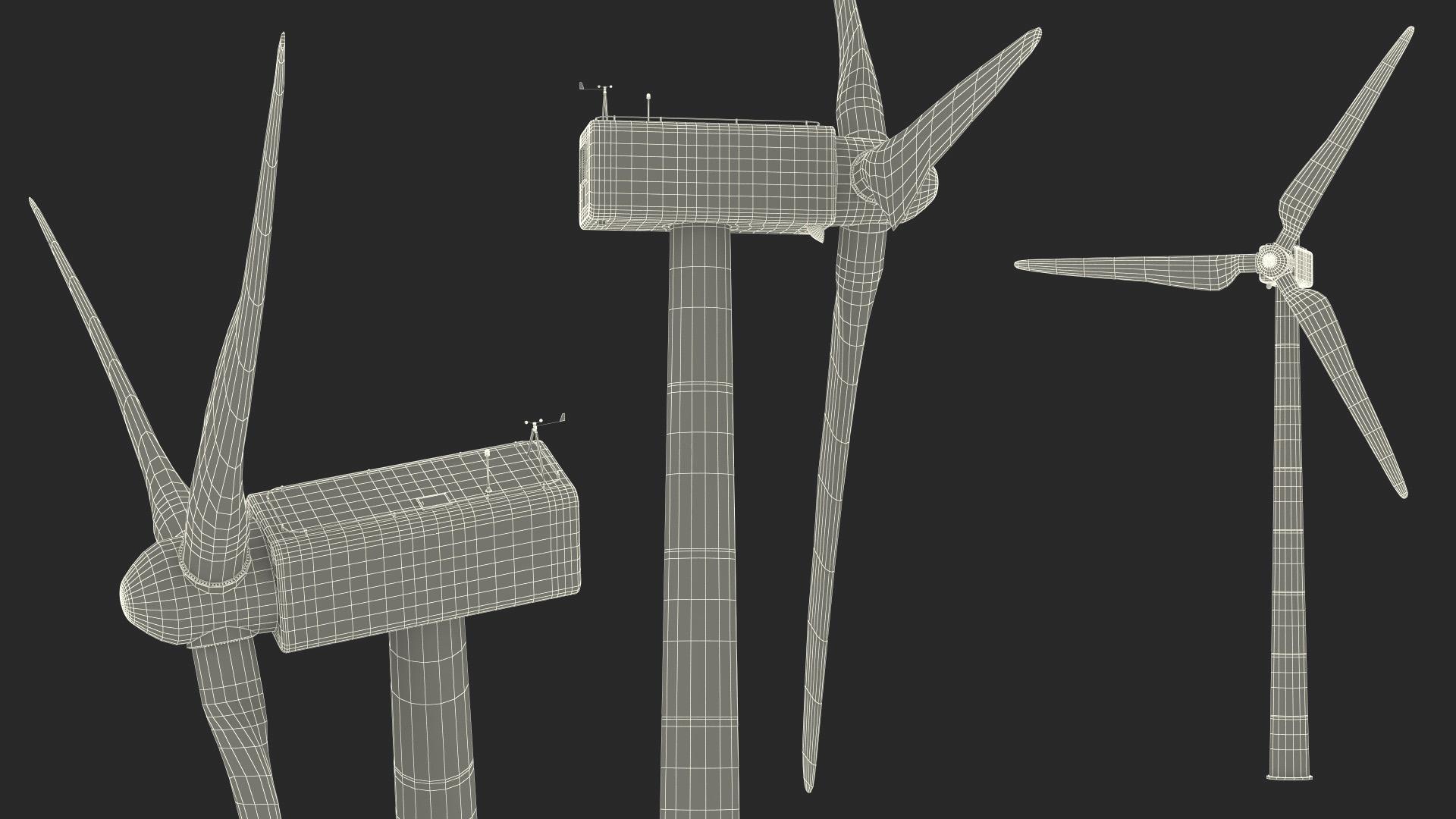 Voltaire Jack Up Installation Vessel with Wind Turbine 3D model