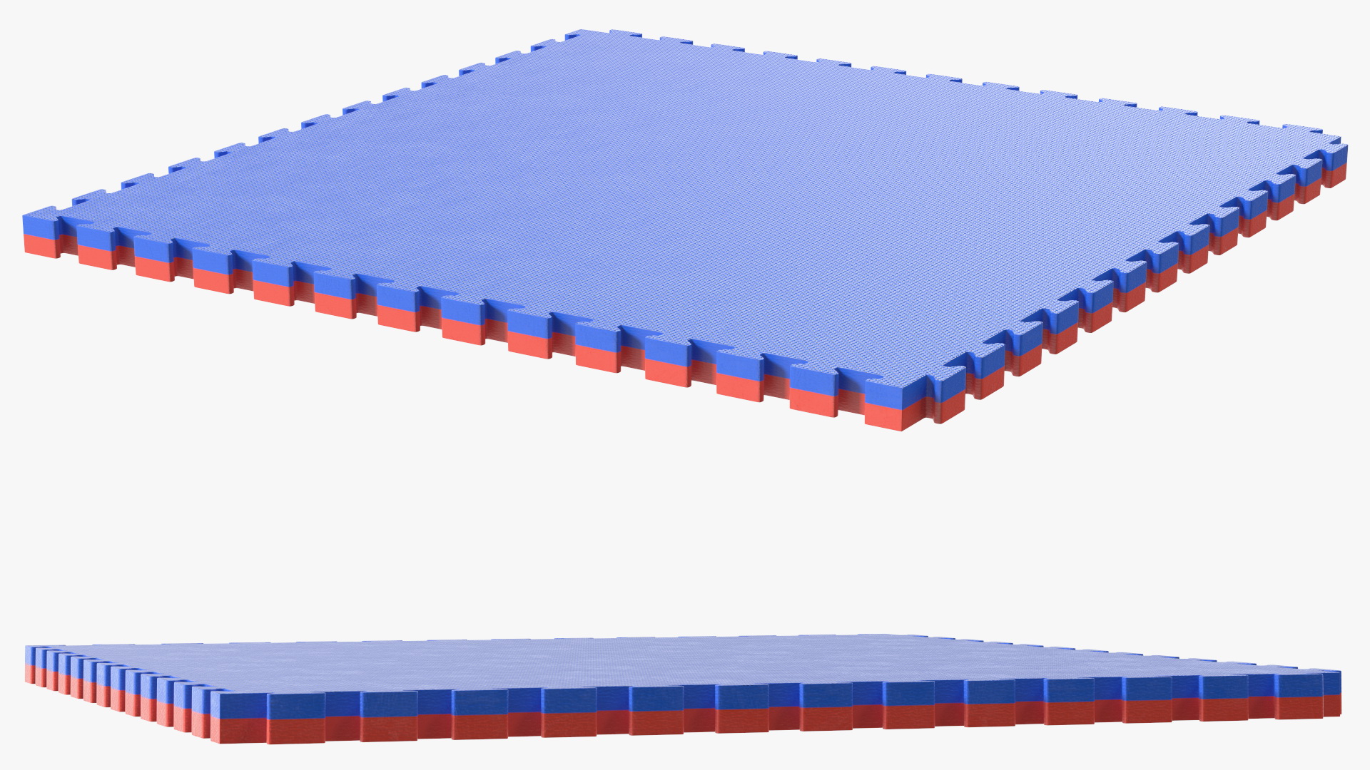 3D Tatami Puzzle Blue and Red