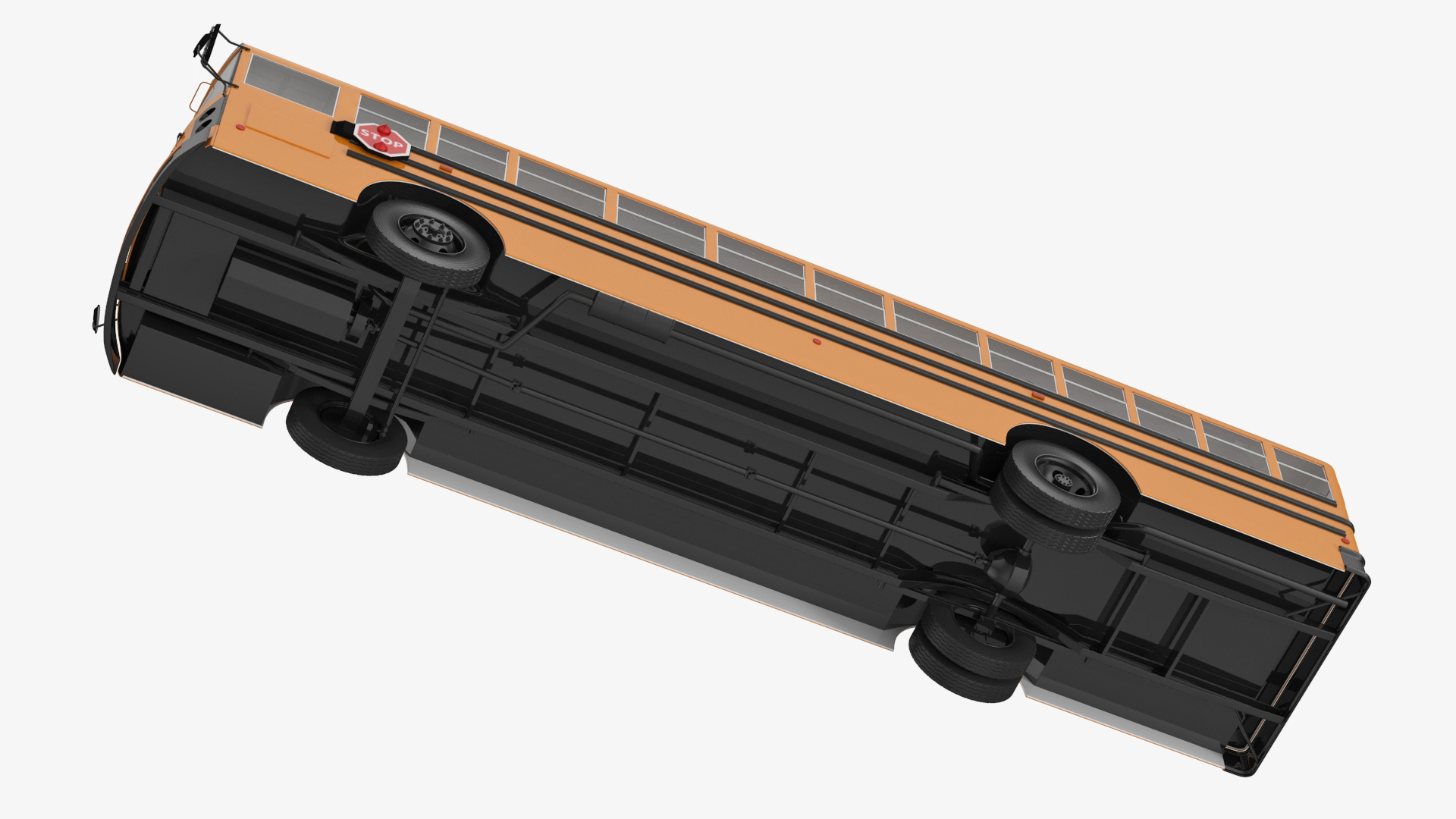 Electric School Bus 3D model