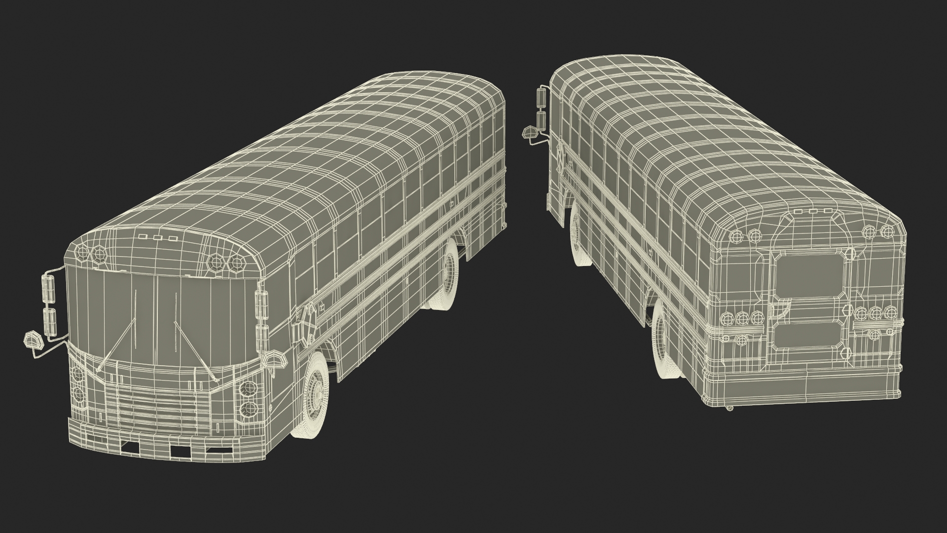 Electric School Bus 3D model