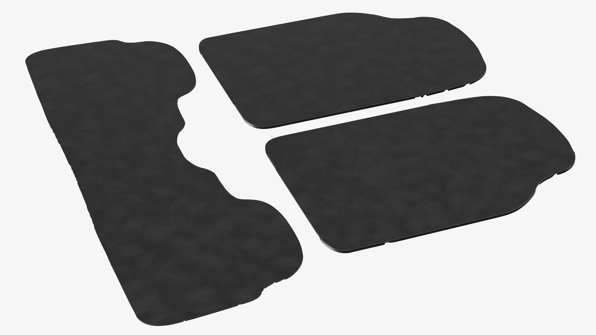 3D model Motor Trend All-Season Rubber Car Mats Rigged