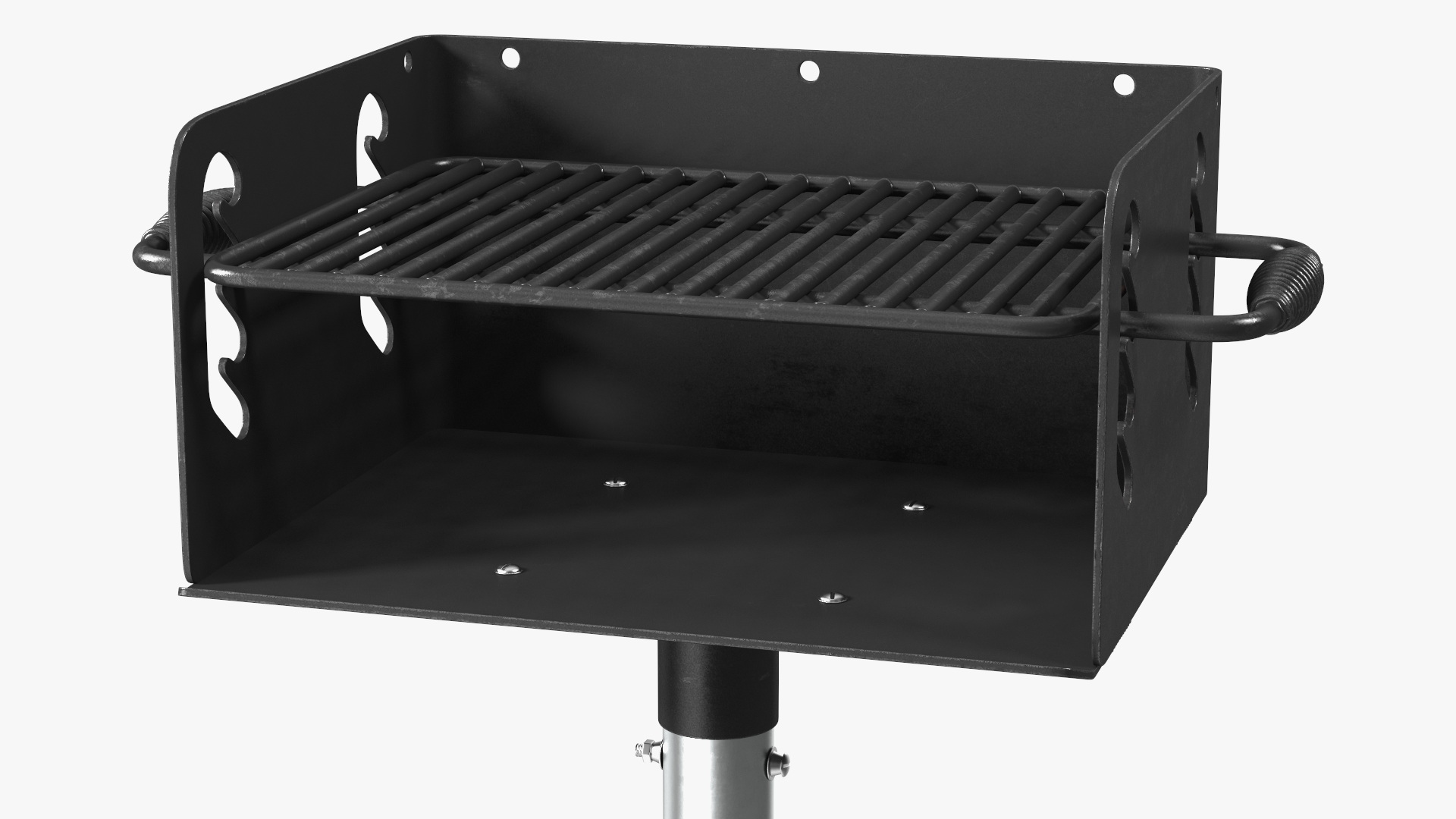 3D model Steel Charcoal Park Grill