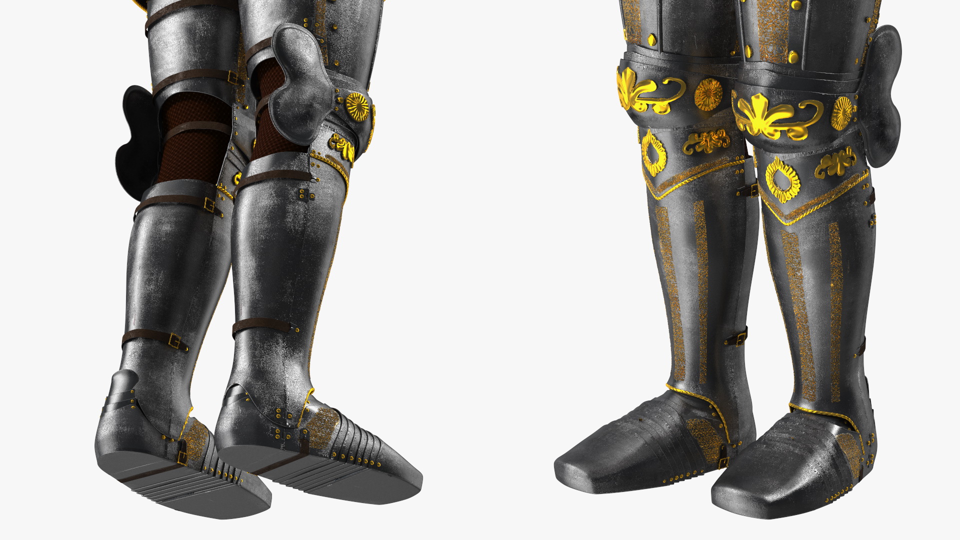 3D model Medieval Knight Armor Suit with Intricate Patterns