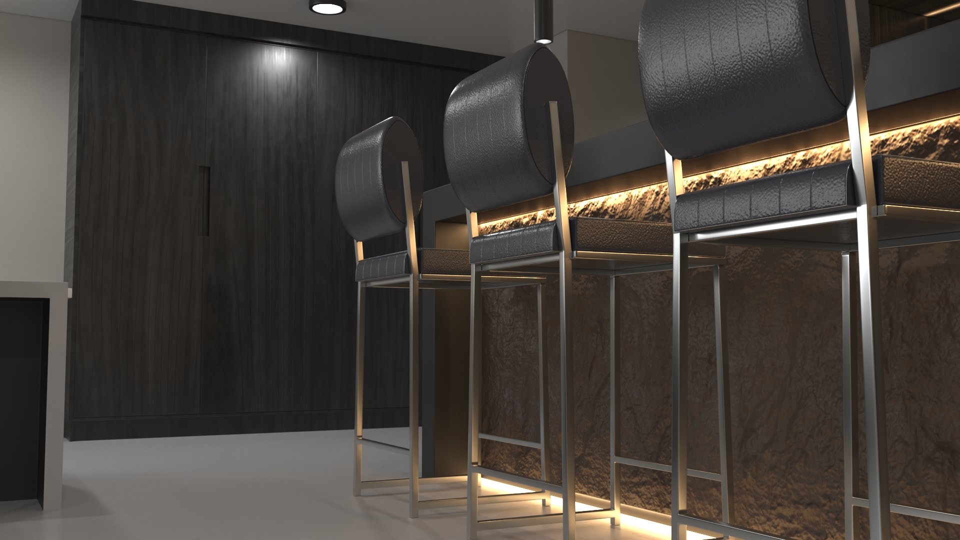 3D model Interior Private Home Bar