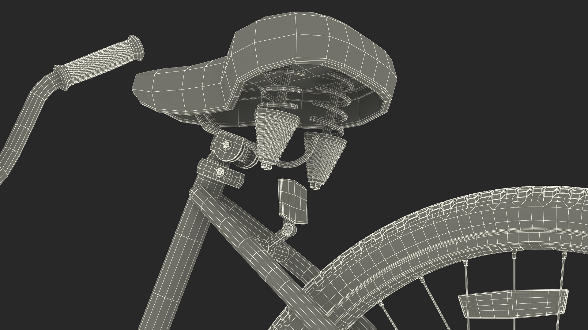 Tandem Bicycle 3D model