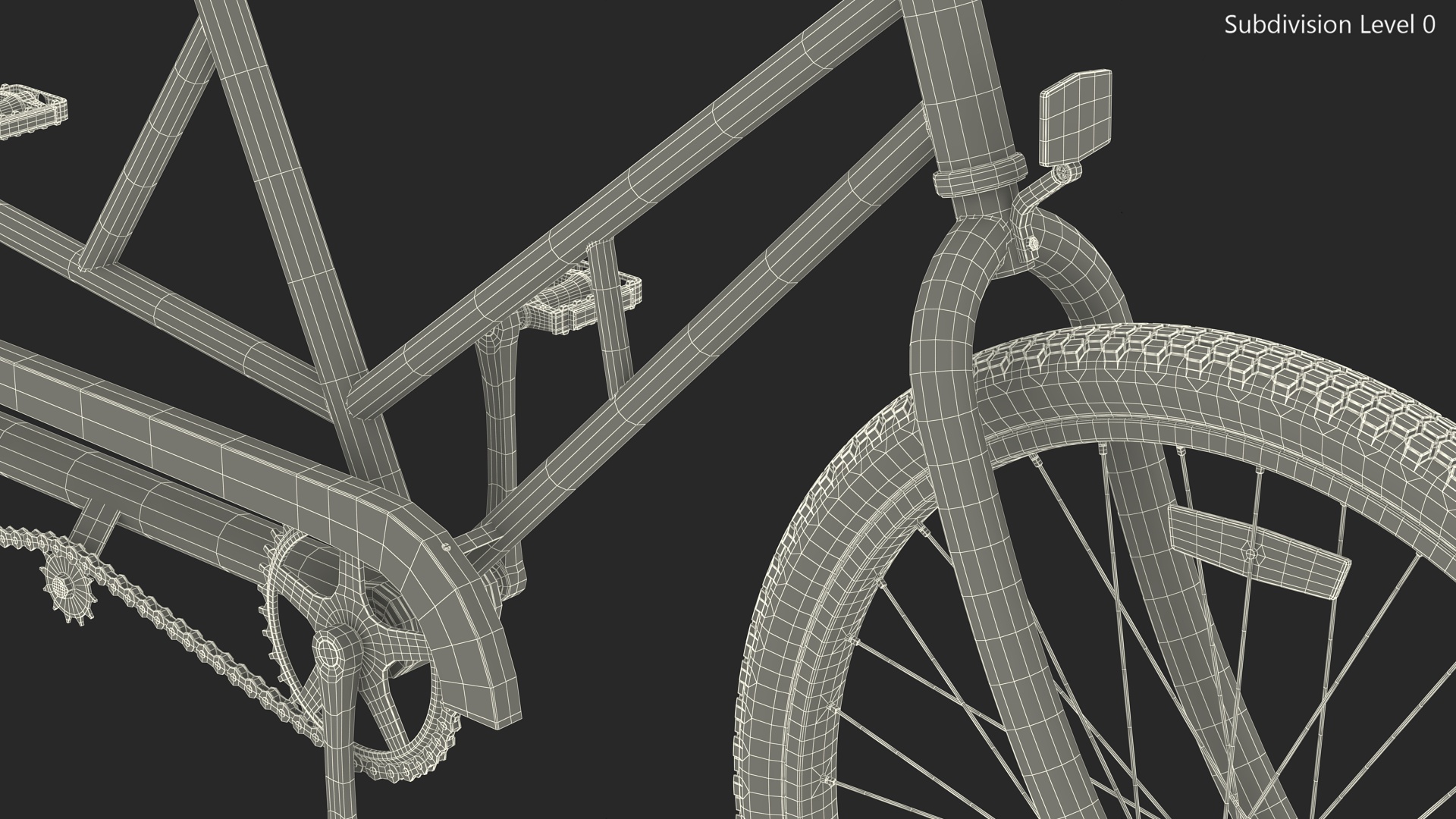 Tandem Bicycle 3D model