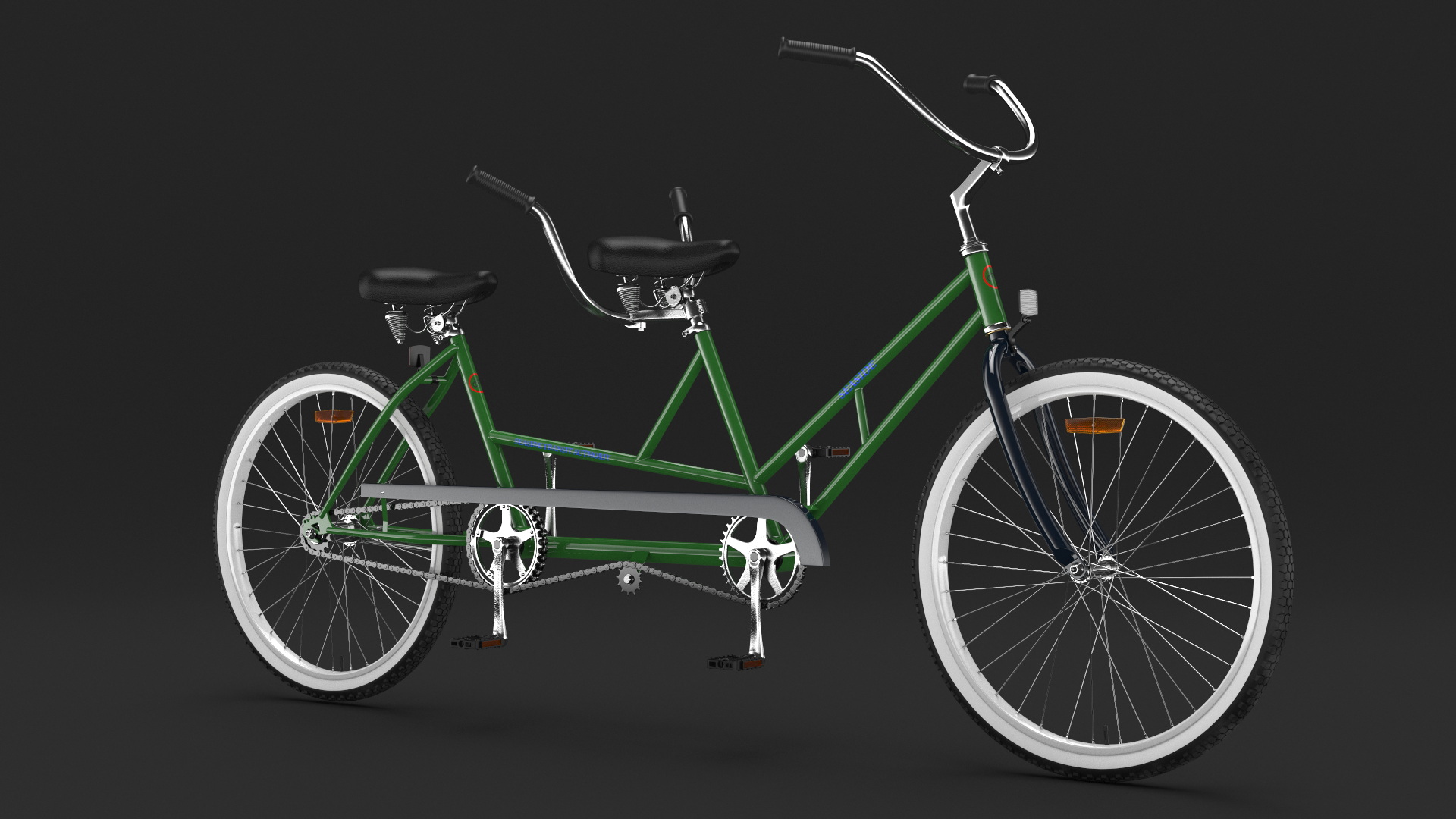 Tandem Bicycle 3D model