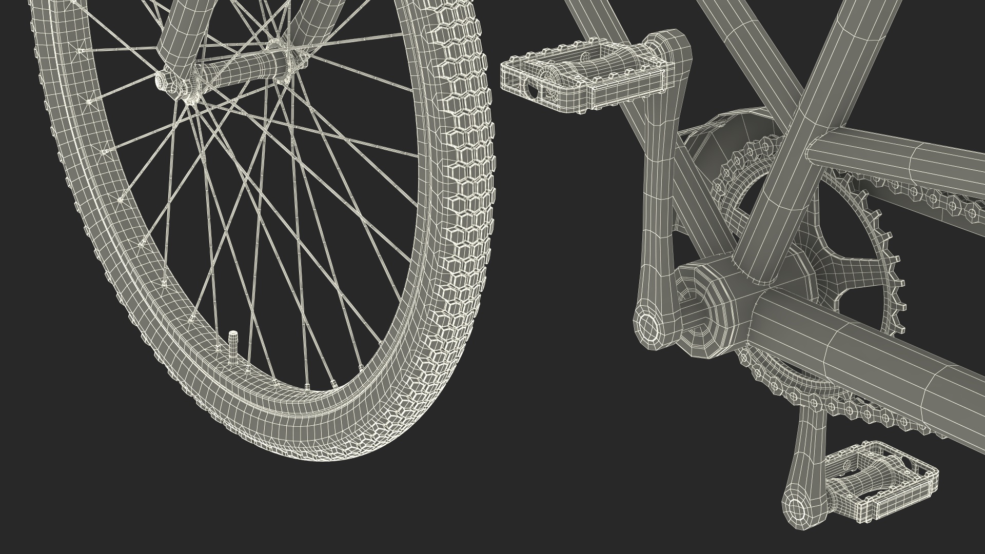 Tandem Bicycle 3D model