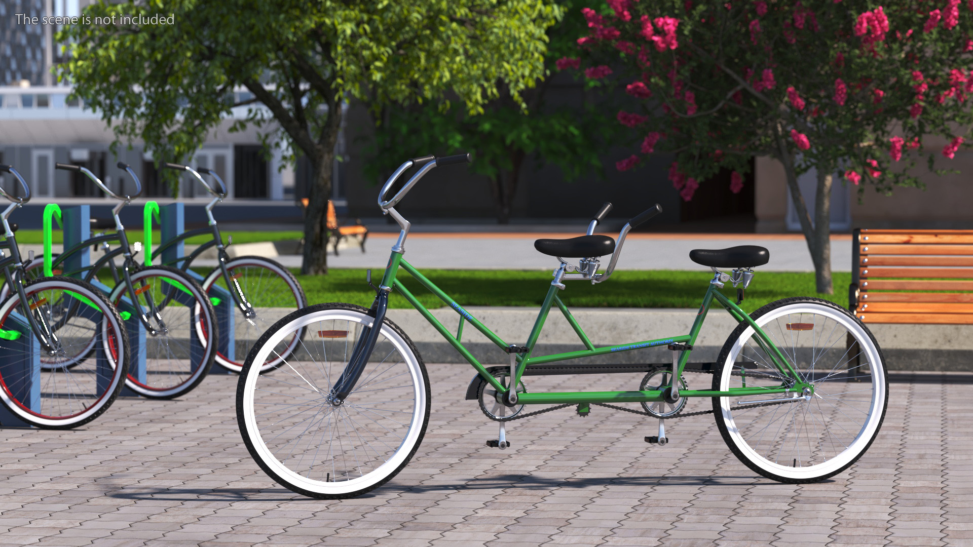 Tandem Bicycle 3D model