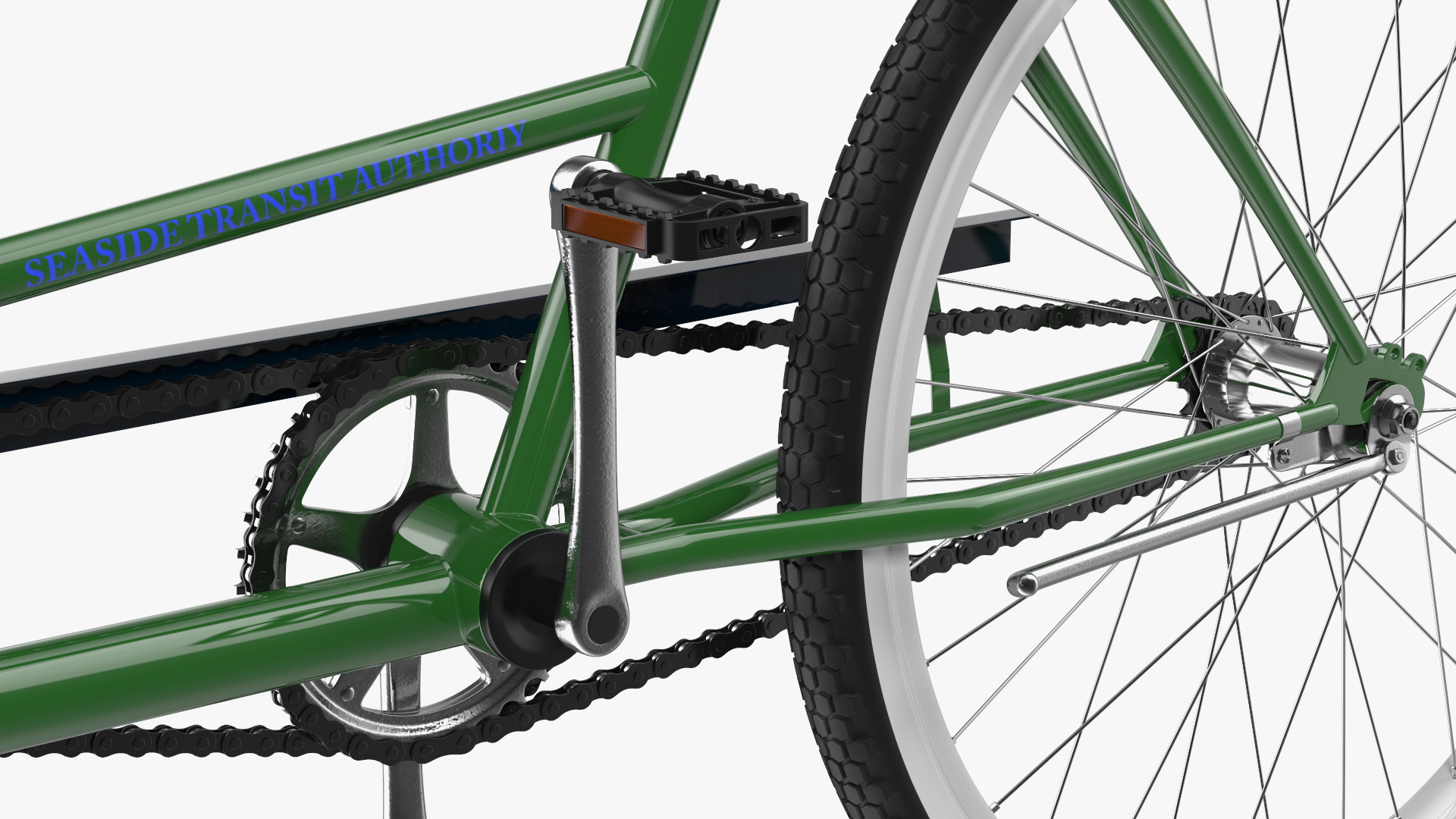 Tandem Bicycle 3D model