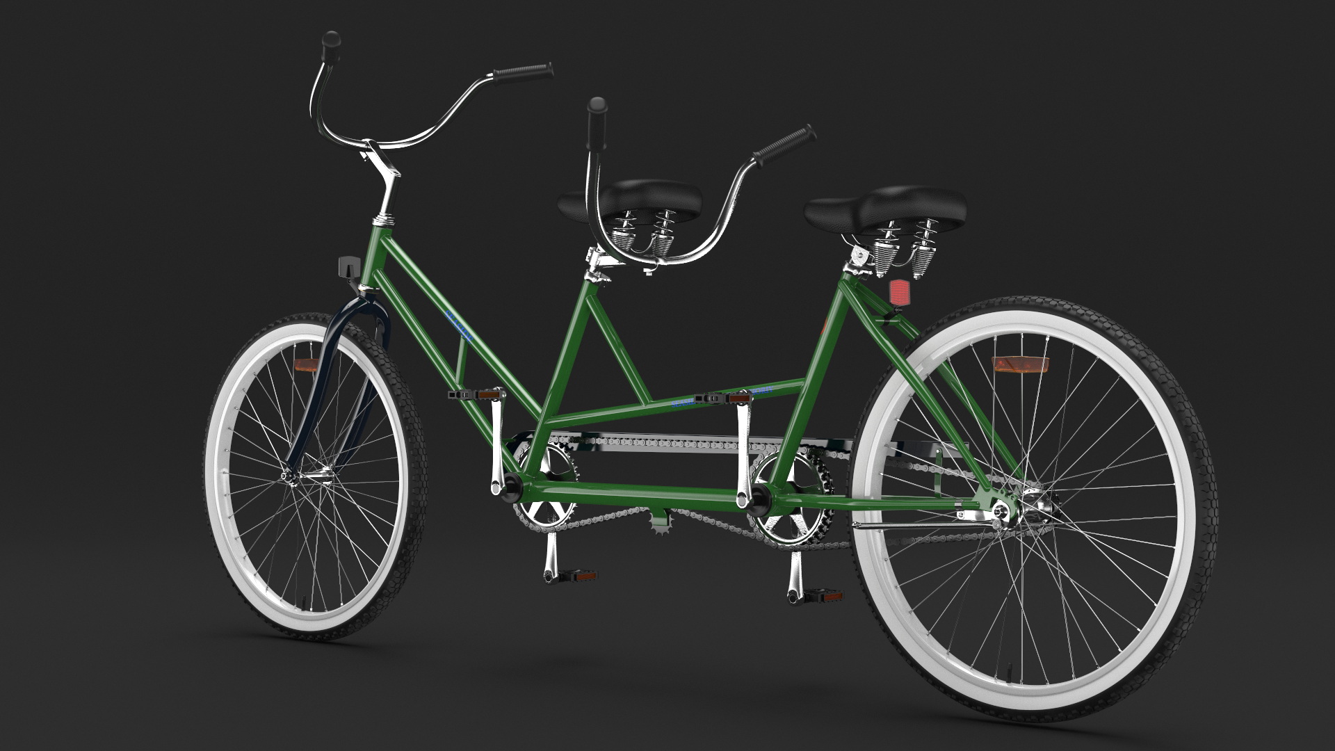 Tandem Bicycle 3D model