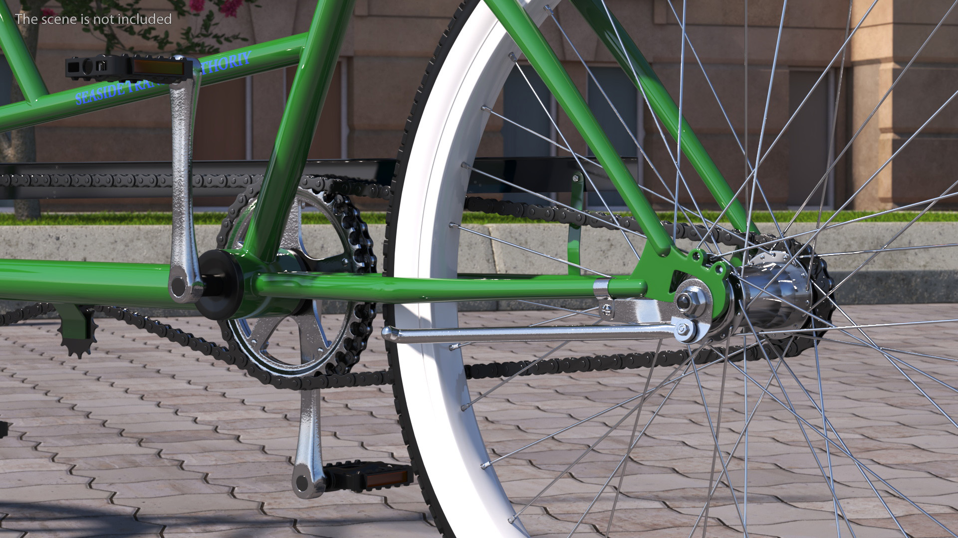 Tandem Bicycle 3D model