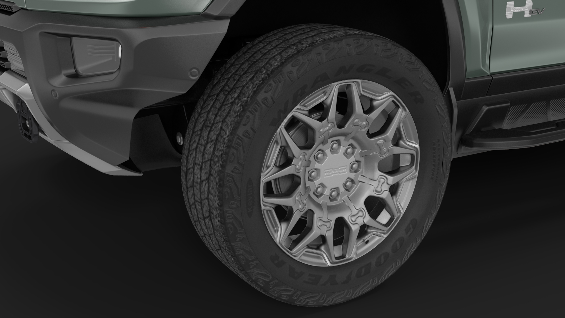 3D GMC Hummer EV SUV Light model