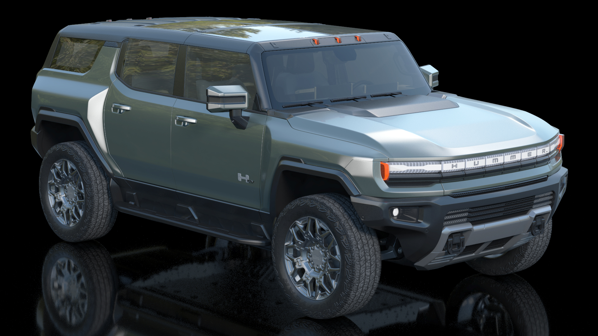 3D GMC Hummer EV SUV Light model