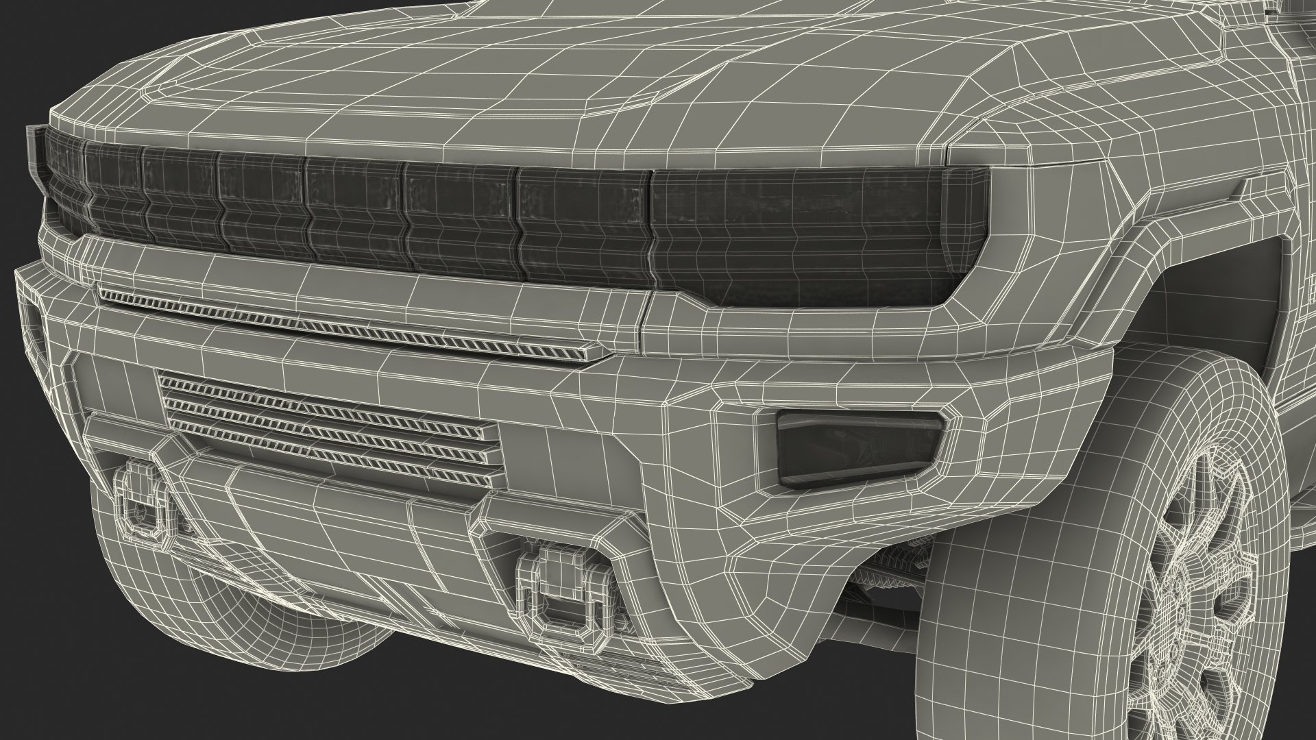 3D GMC Hummer EV SUV Light model