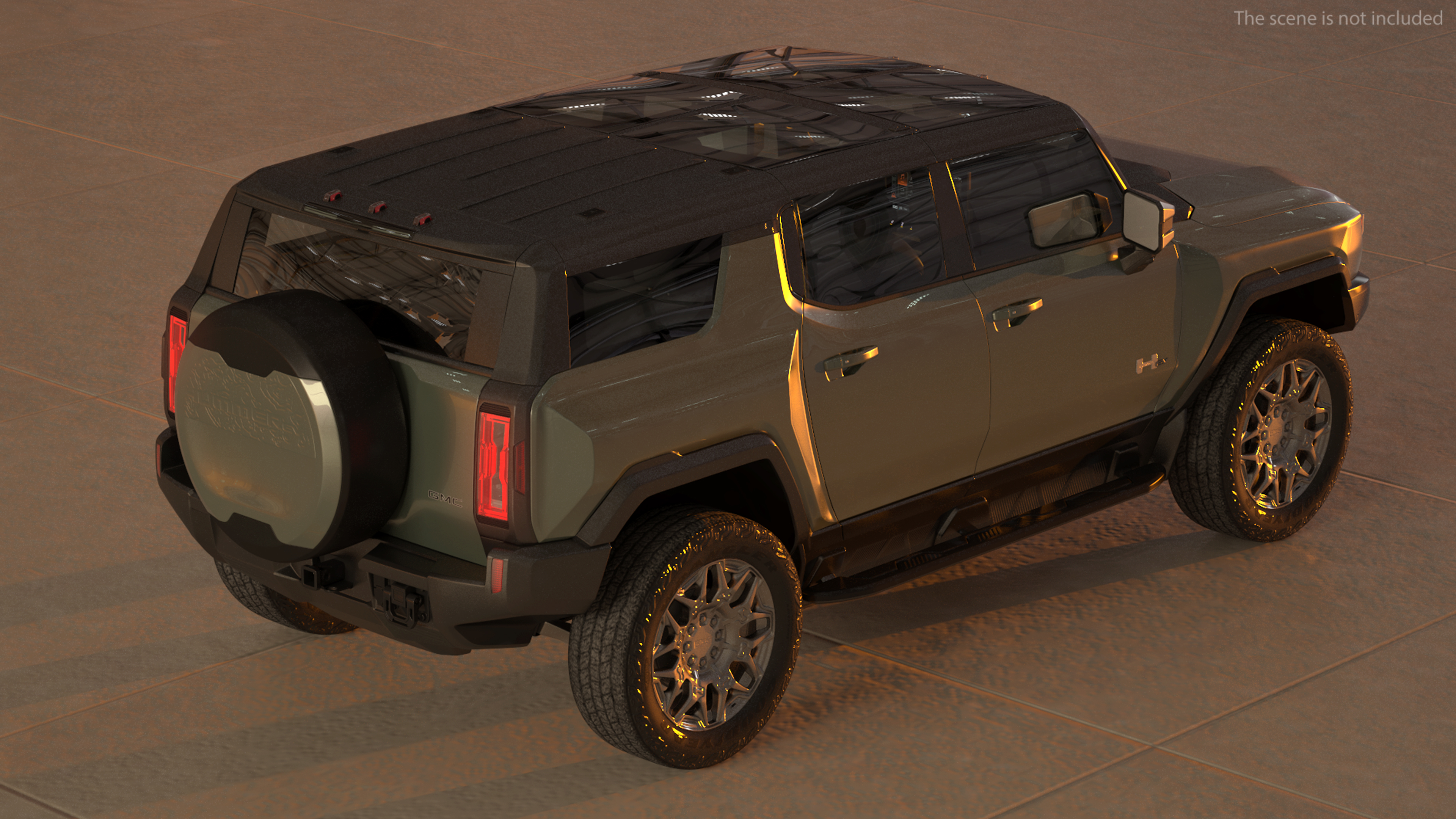 3D GMC Hummer EV SUV Light model