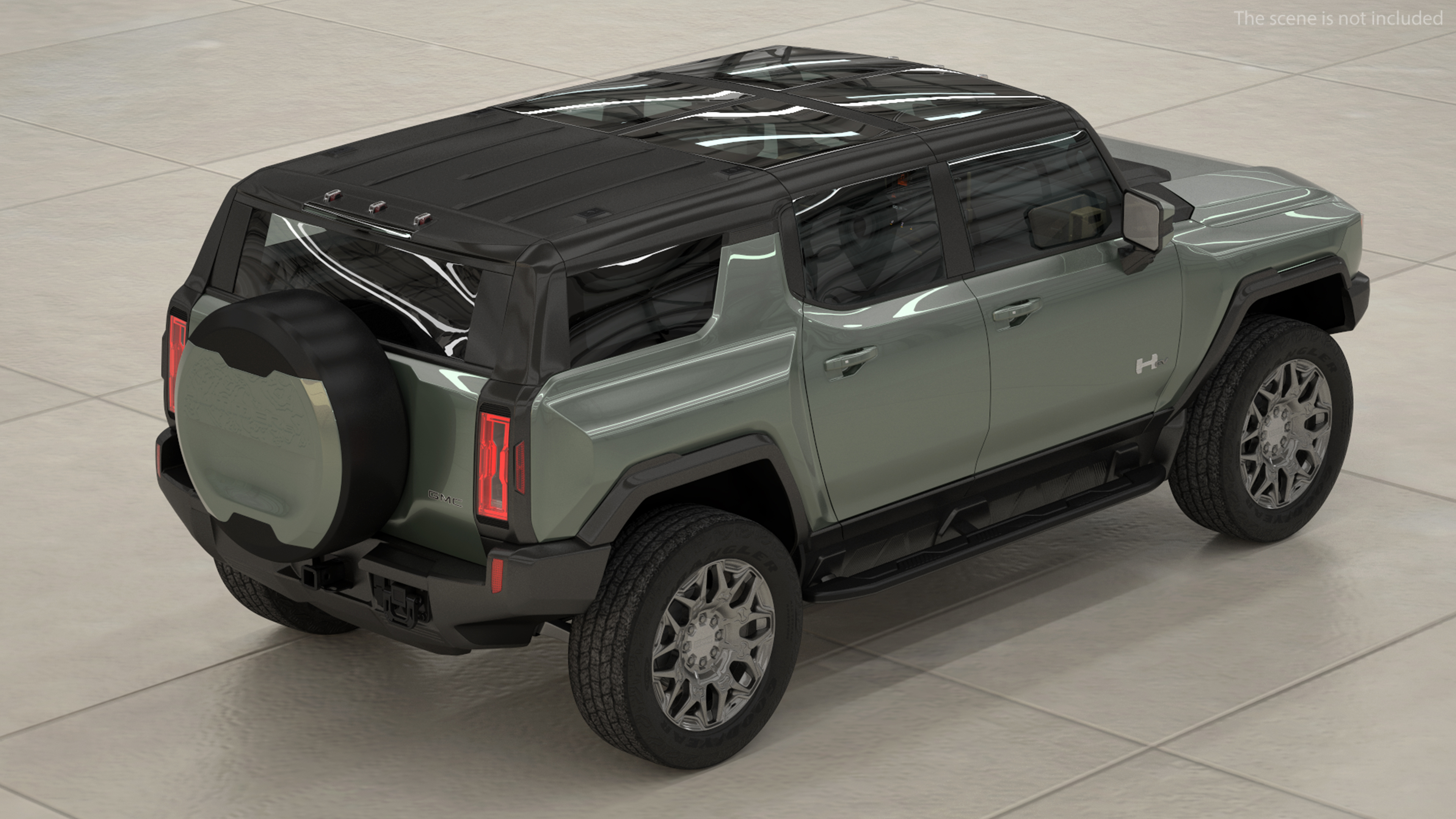 3D GMC Hummer EV SUV Light model