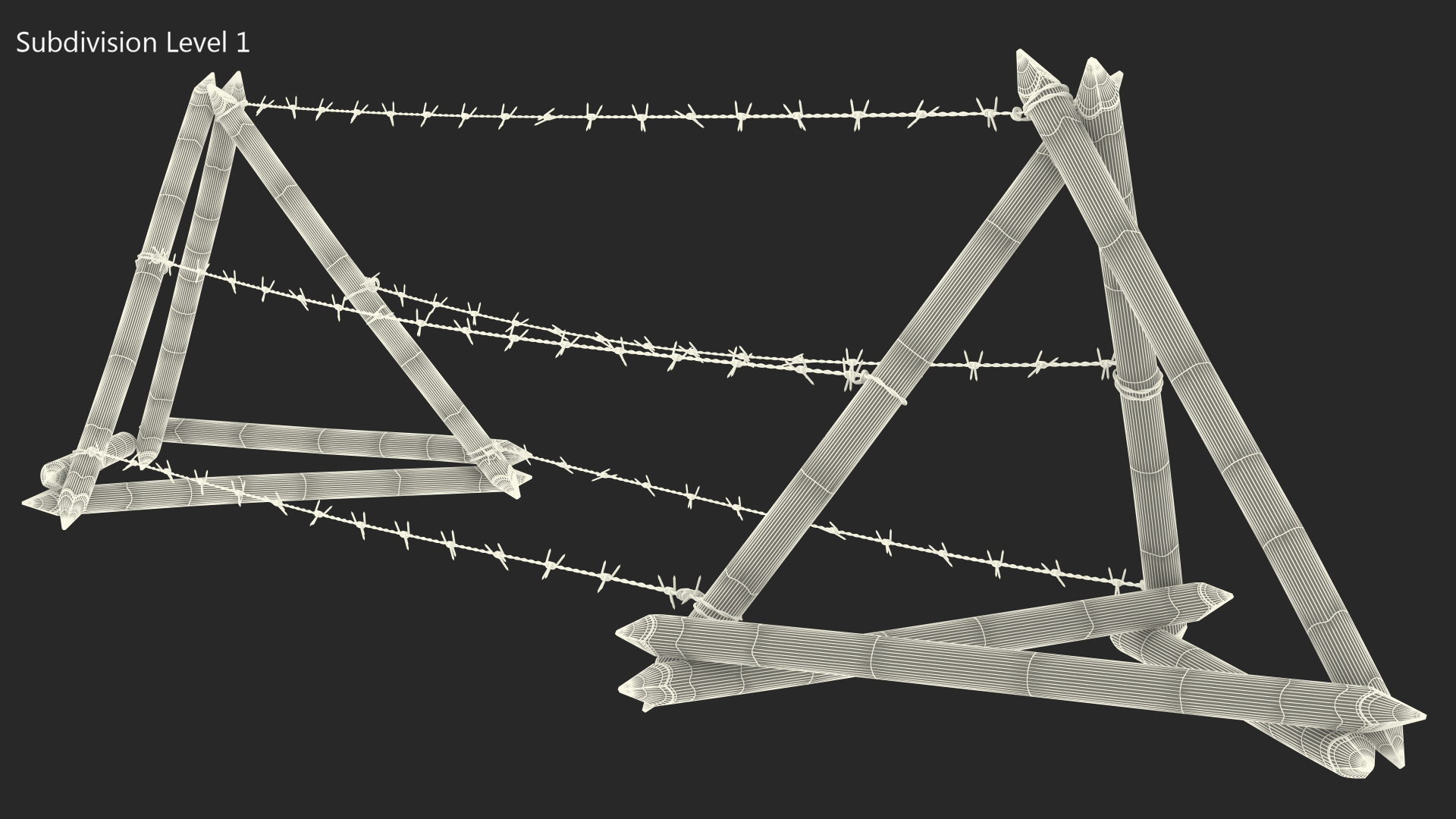 3D Tanglefoot Barbed Wire Obstacle