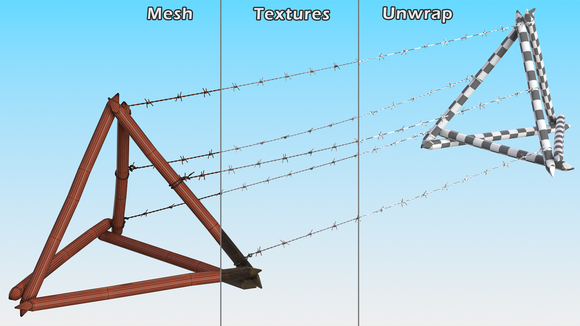 3D Tanglefoot Barbed Wire Obstacle