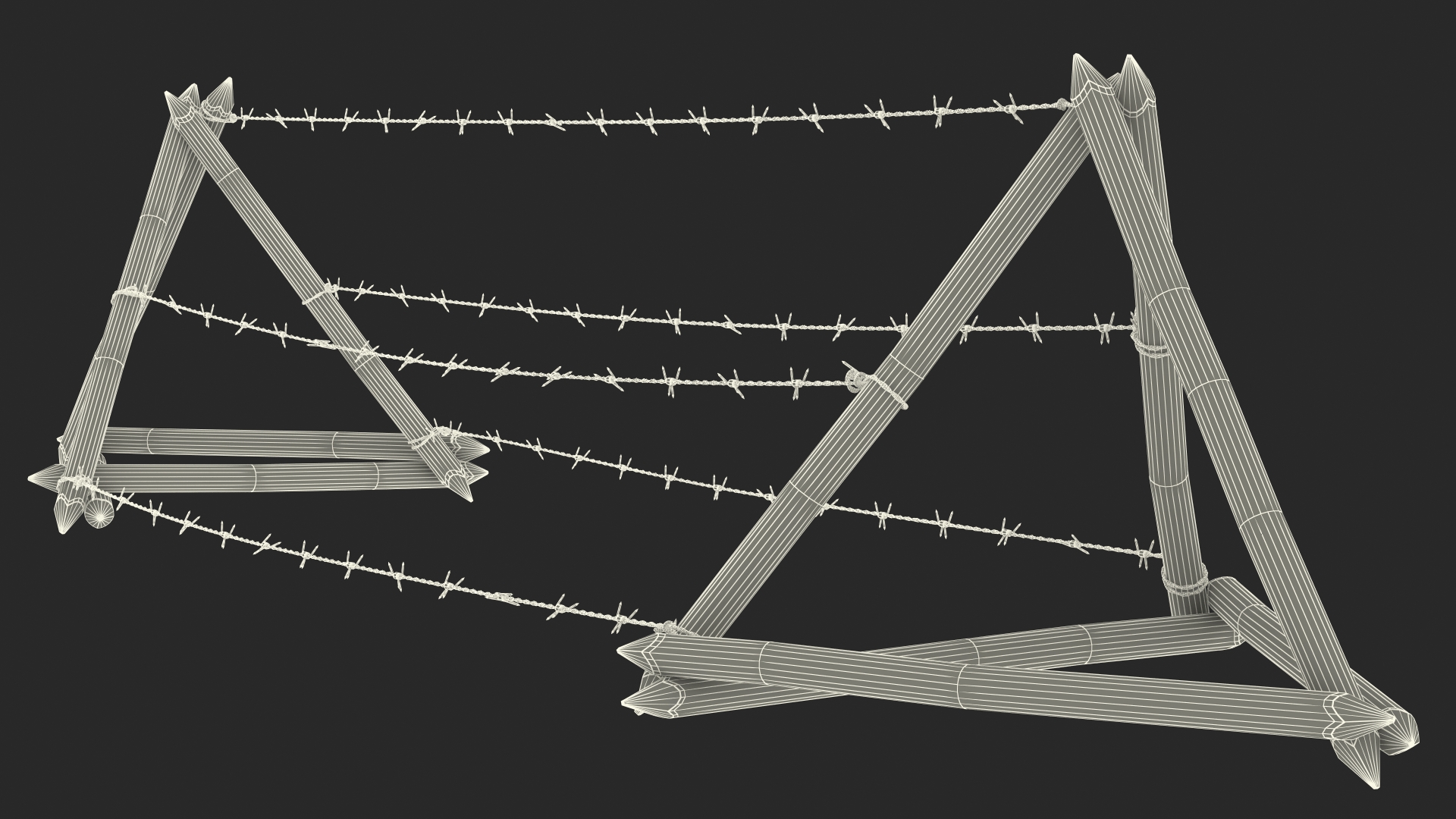 3D Tanglefoot Barbed Wire Obstacle