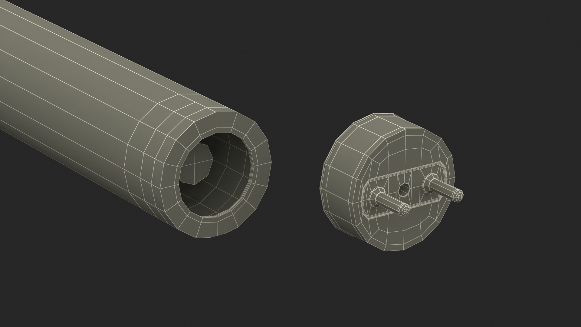 Fluorescent Light Tube 3D