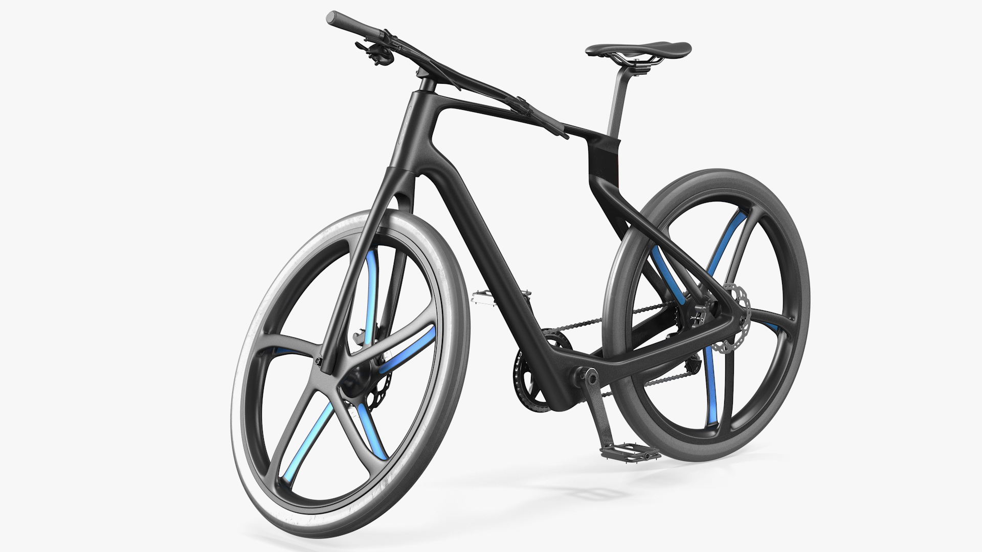 3D model Carbon Electric Road Bicycle Rigged