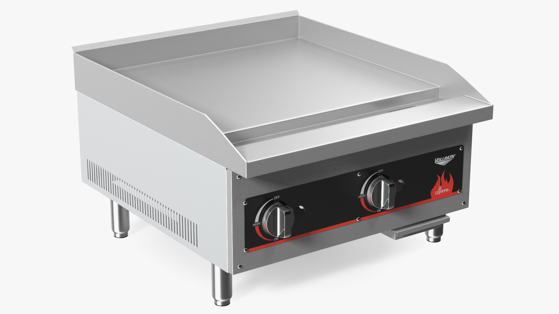 Vollrath 40720 Cayenne 24 Flat Top Gas Countertop Griddle 3D