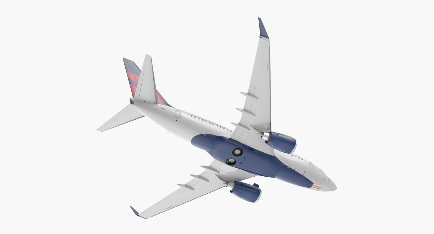 Boeing 737 600 with Interior Delta Air Lines 3D model