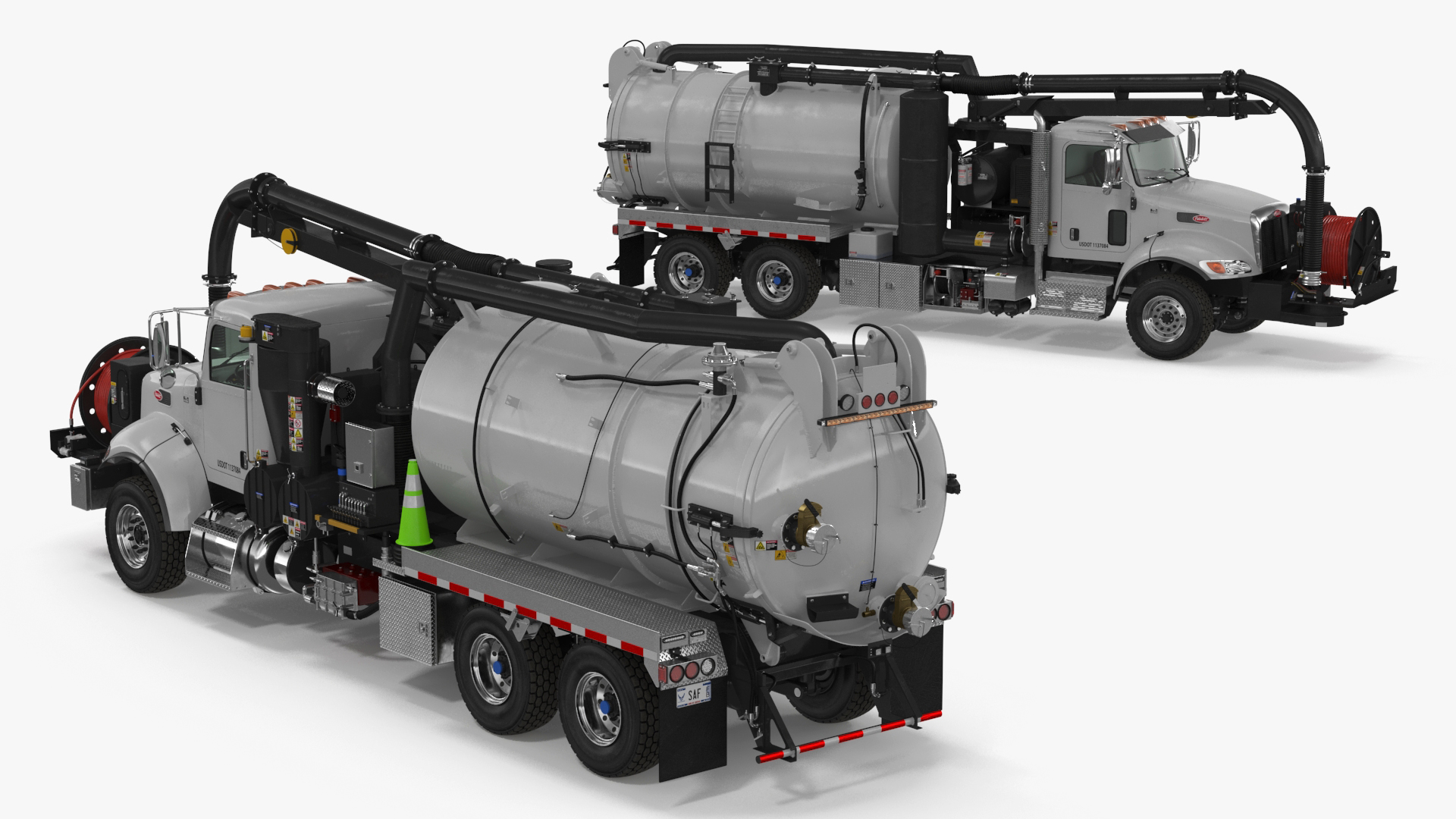 3D model Peterbilt Sewer Cleaner Hydro Excavation