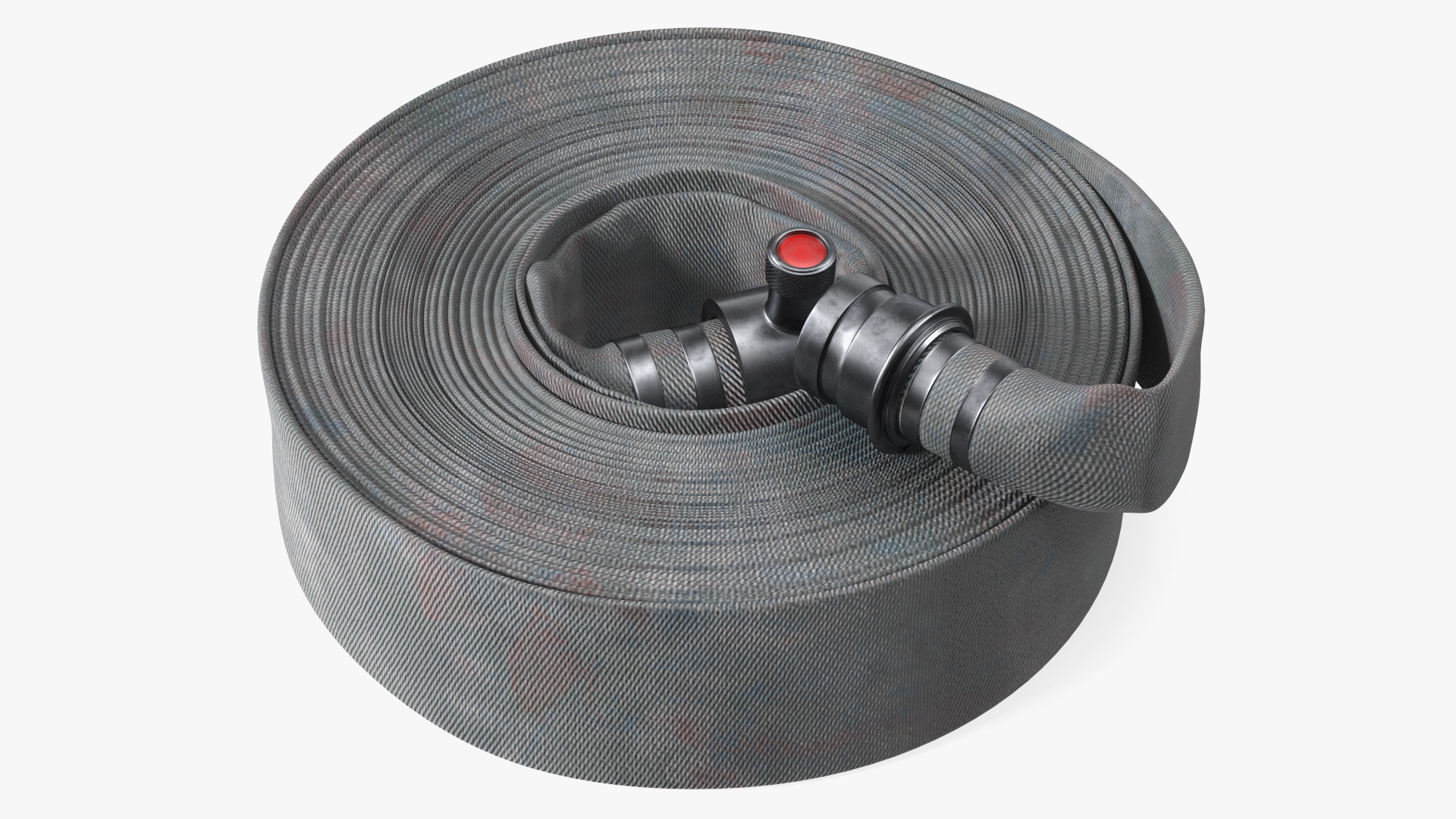 3D Neatly Coiled Fire Hose Used model