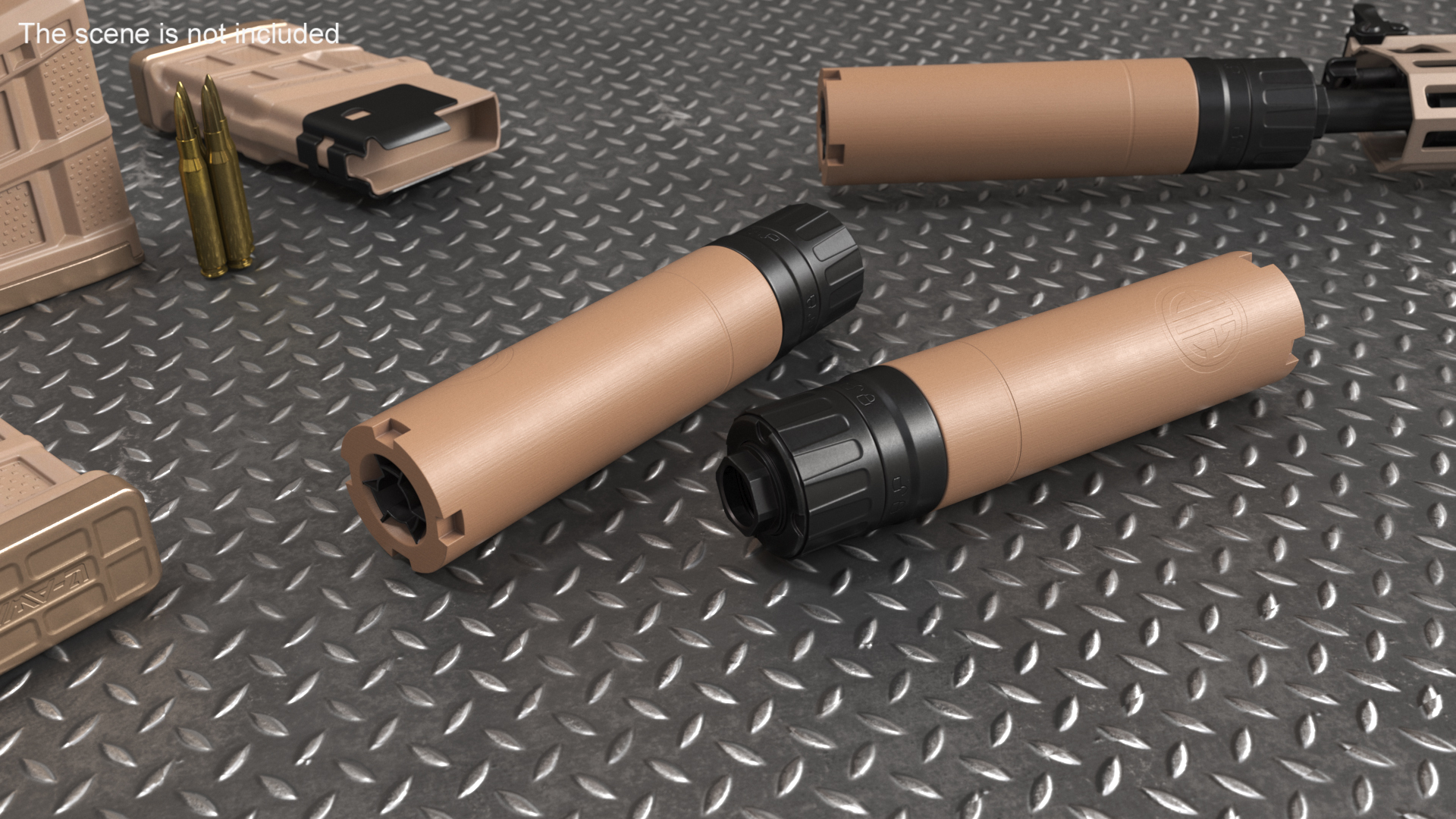 3D Moderator Silencer model