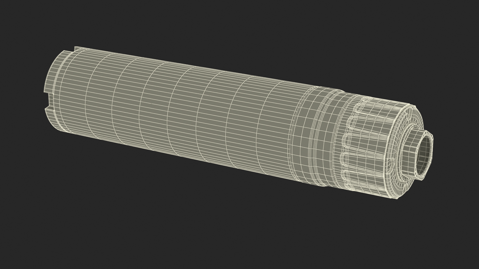 3D Moderator Silencer model