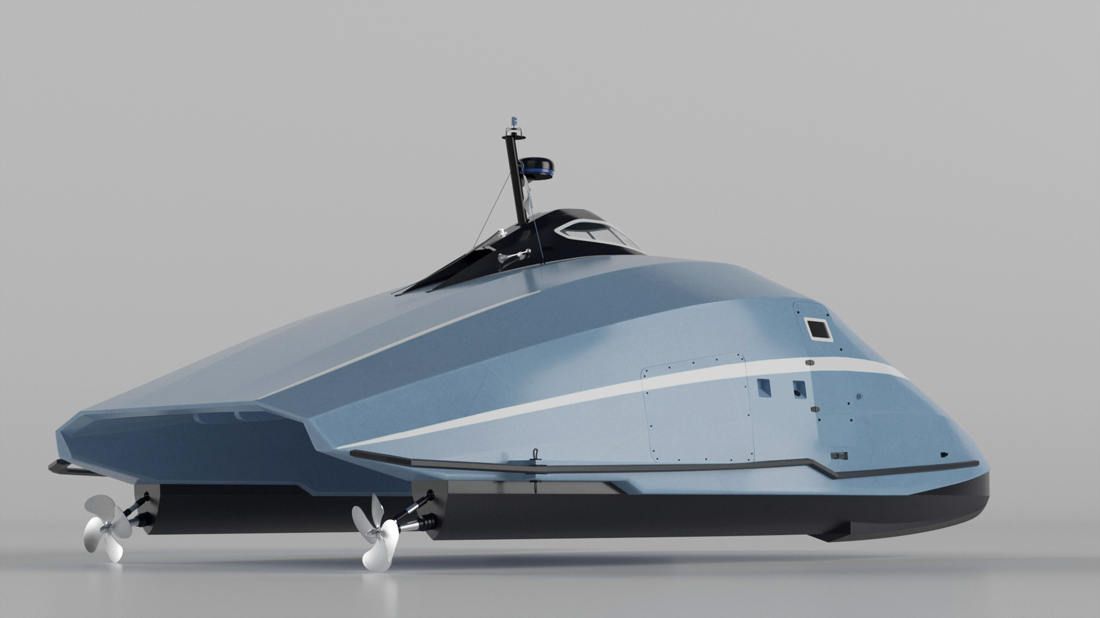 Luxury Catamaran Ferry 3D