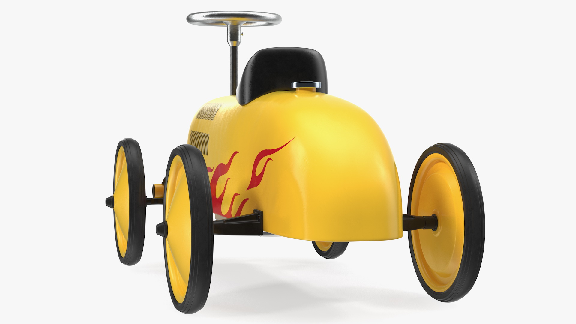 3D Vintage Push Car