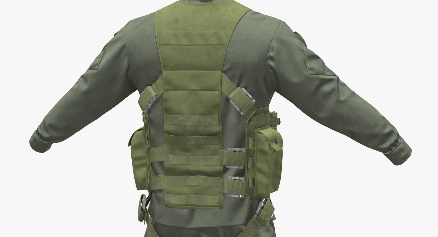 US Helicopter Pilot Uniform 3 3D model