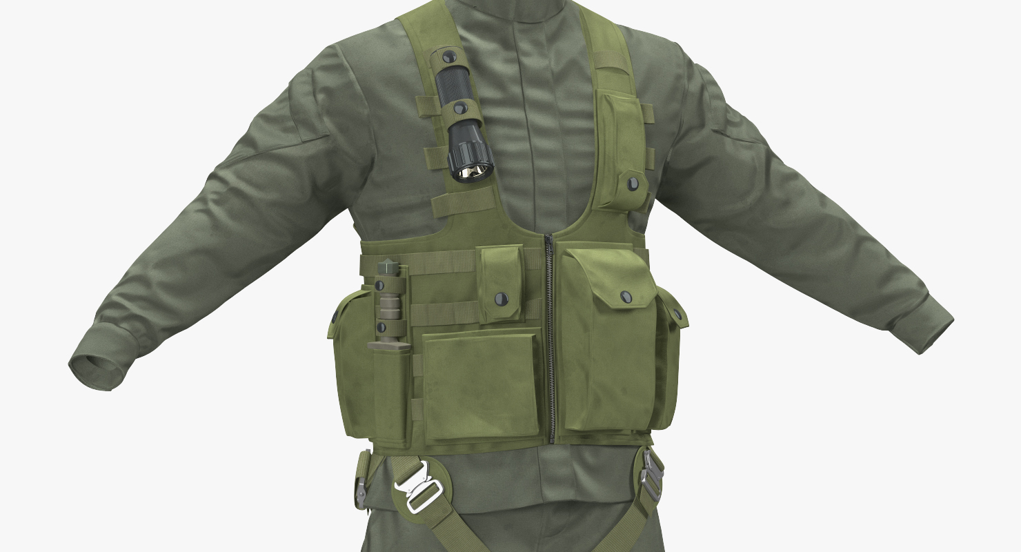 US Helicopter Pilot Uniform 3 3D model