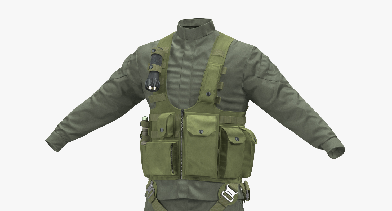 US Helicopter Pilot Uniform 3 3D model