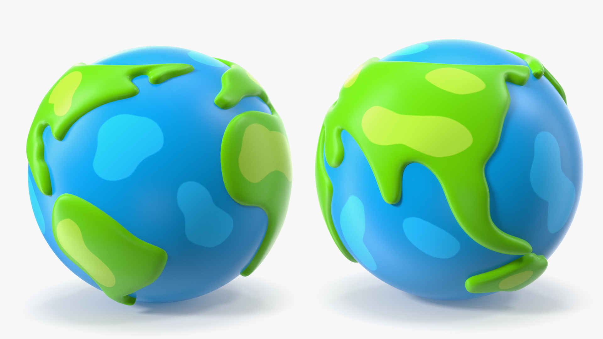 3D model Cartoon Planet Earth