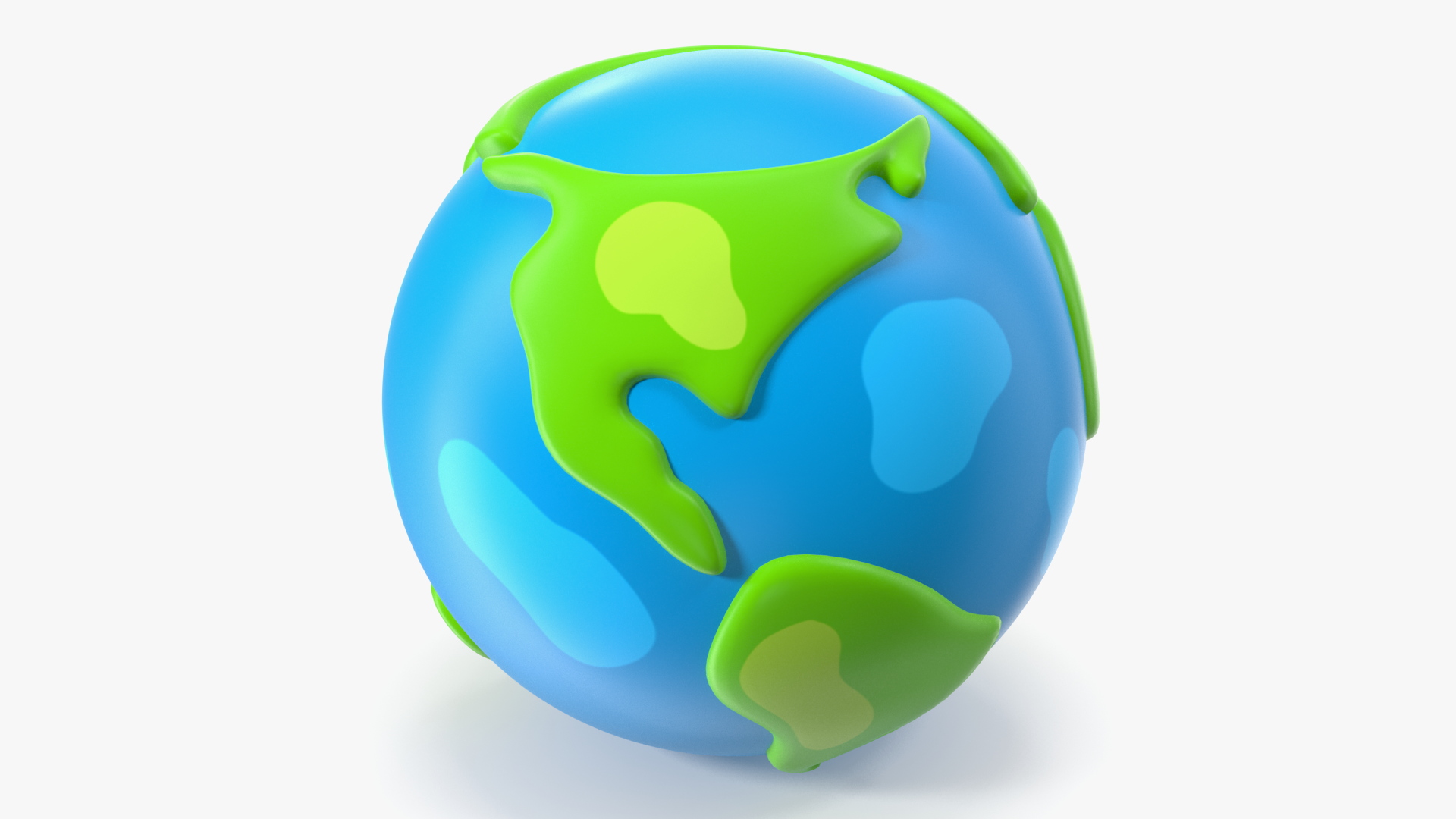 3D model Cartoon Planet Earth