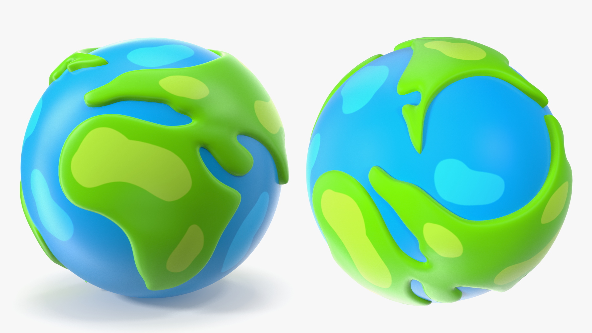 3D model Cartoon Planet Earth