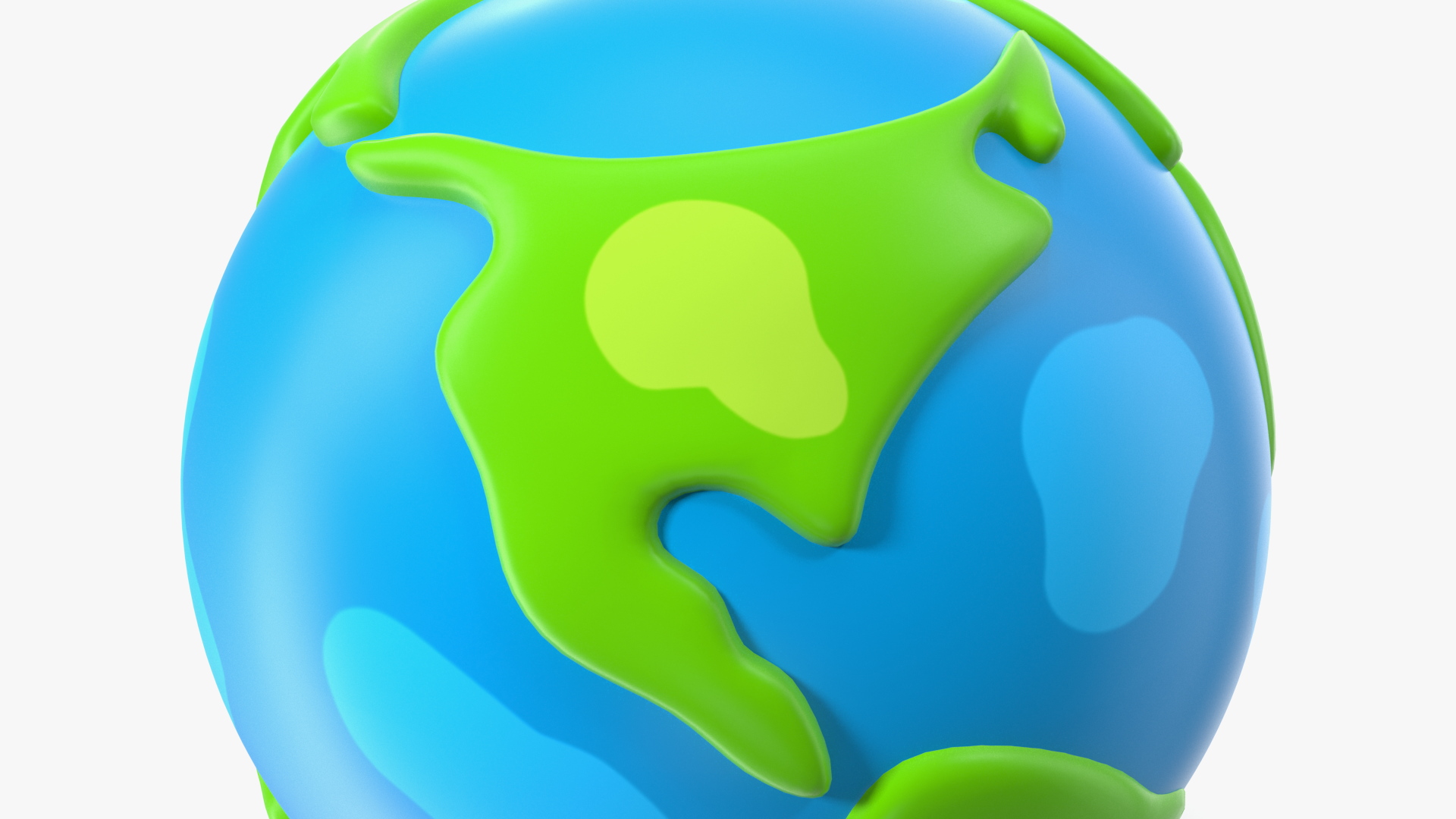 3D model Cartoon Planet Earth