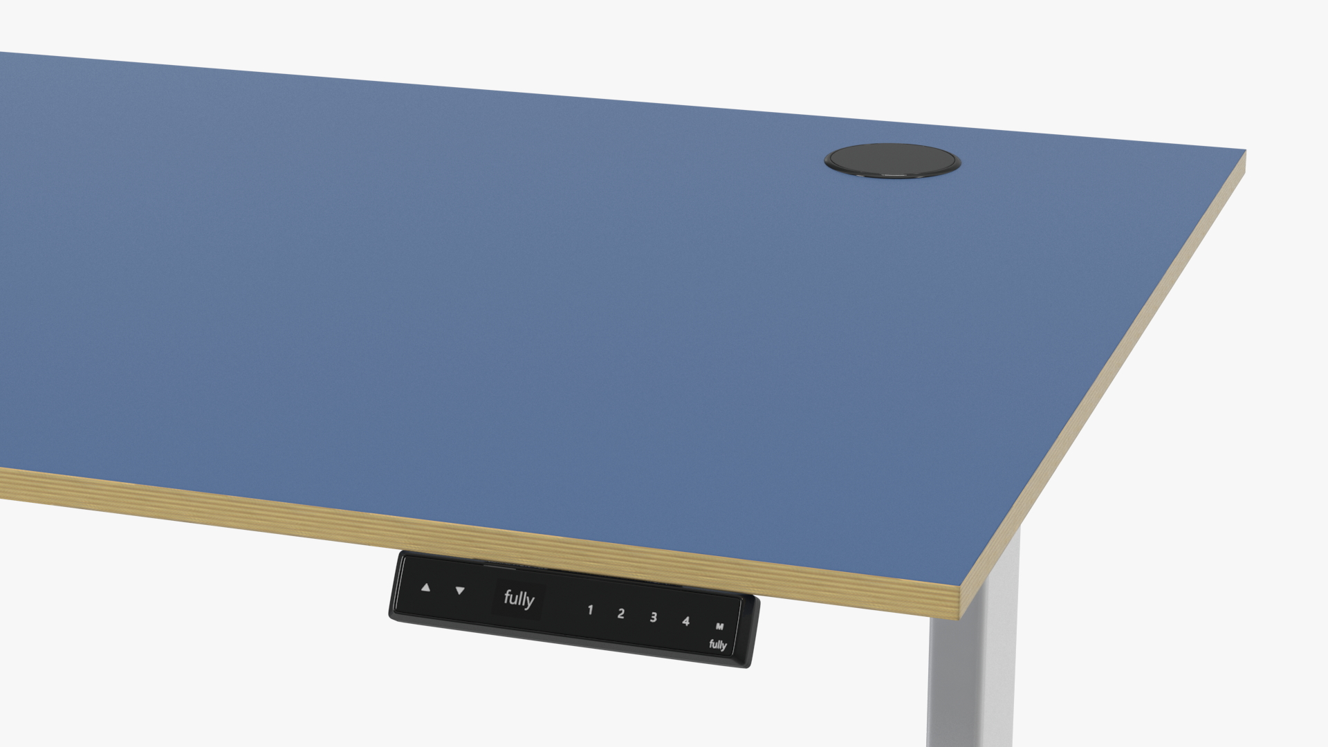 3D model Blue Standing Desk Workstation