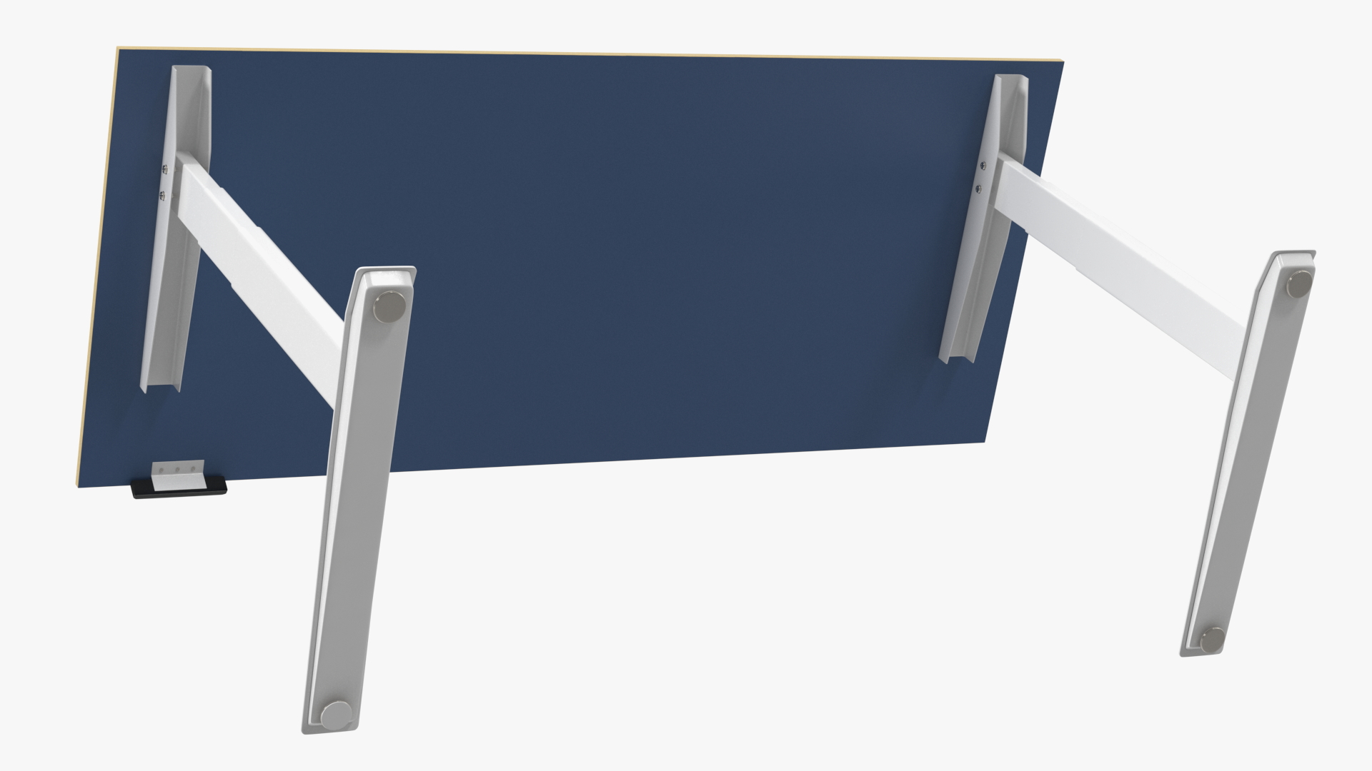 3D model Blue Standing Desk Workstation