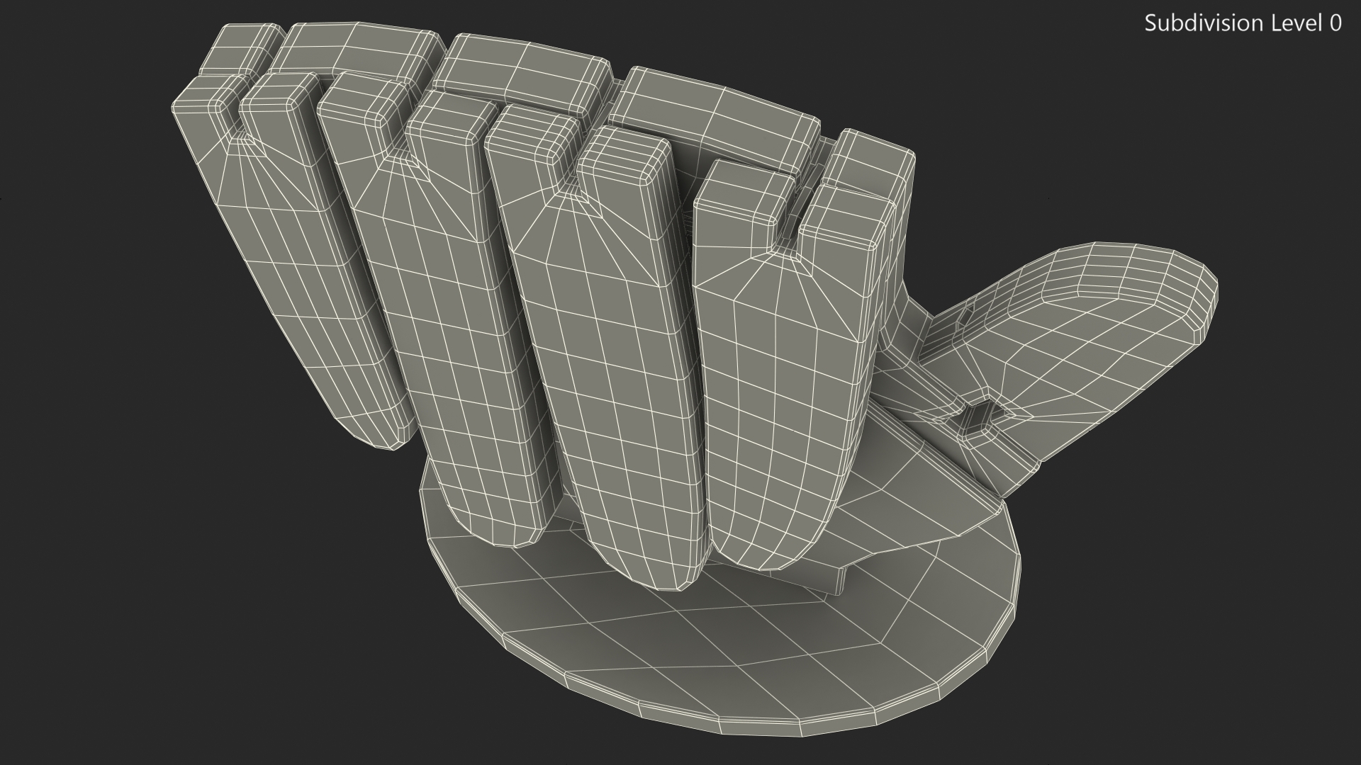 3D model Hand Thumb Up Symbol